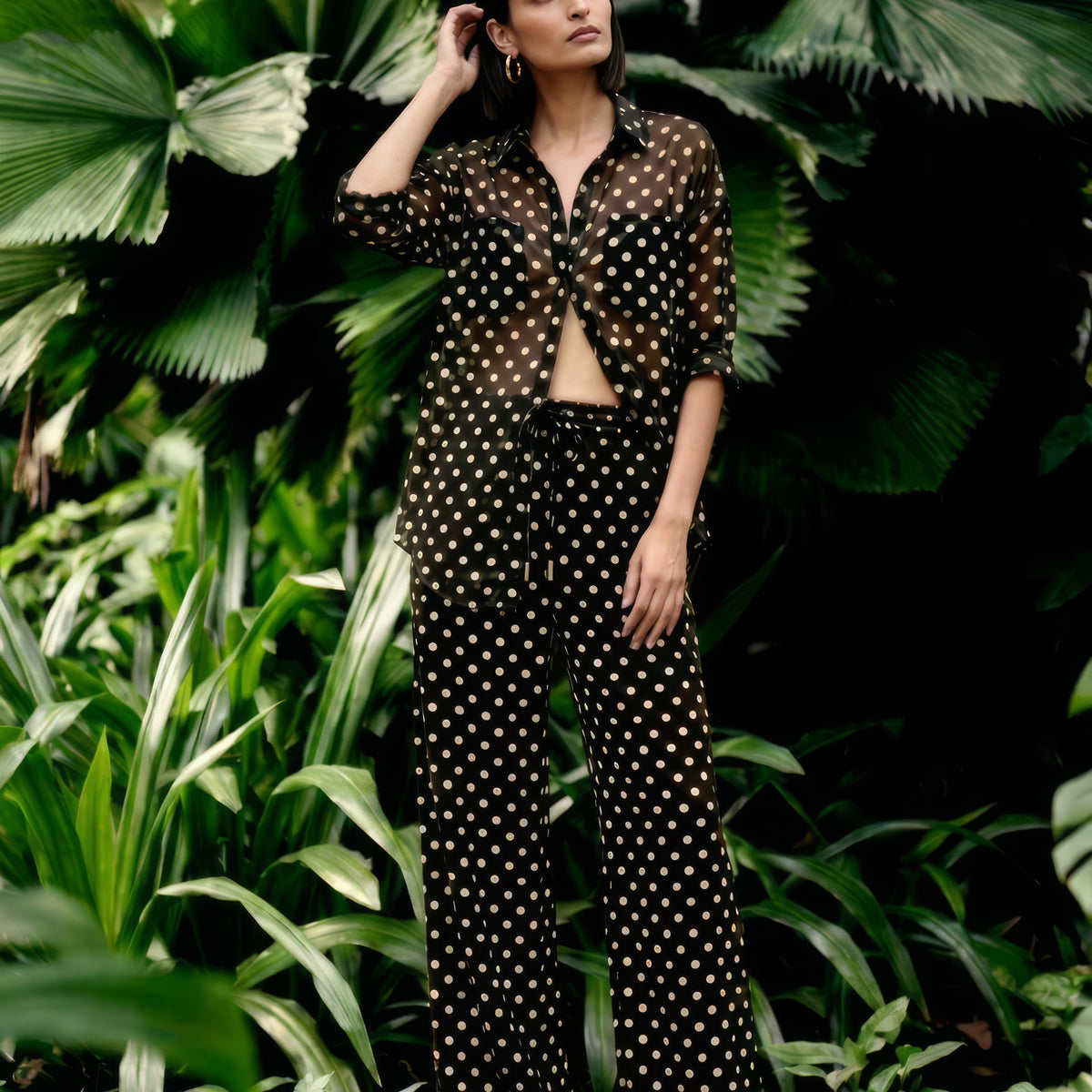 Lounge Trousers - Noir Dot...