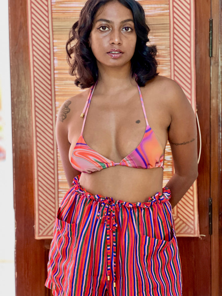 String Bikini Top - Candy Wave-Swimwear-IZSI-IZSI