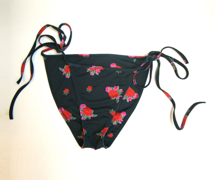 String Bikini Bottom - Rose Bloom-Swimwear-izsi-IZSI