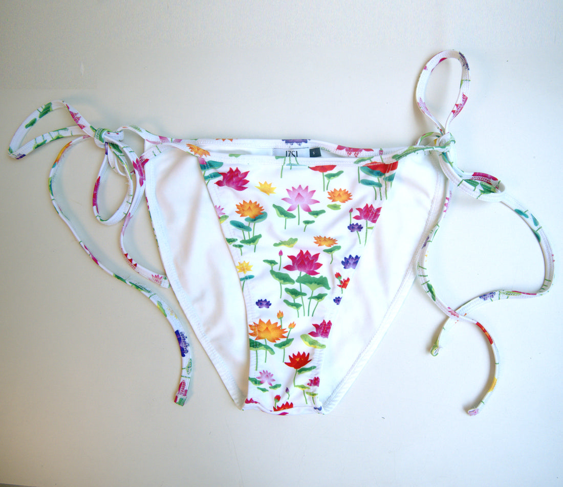 String Bikini Bottom - Lotus Sky-Swimwear-izsi-IZSI