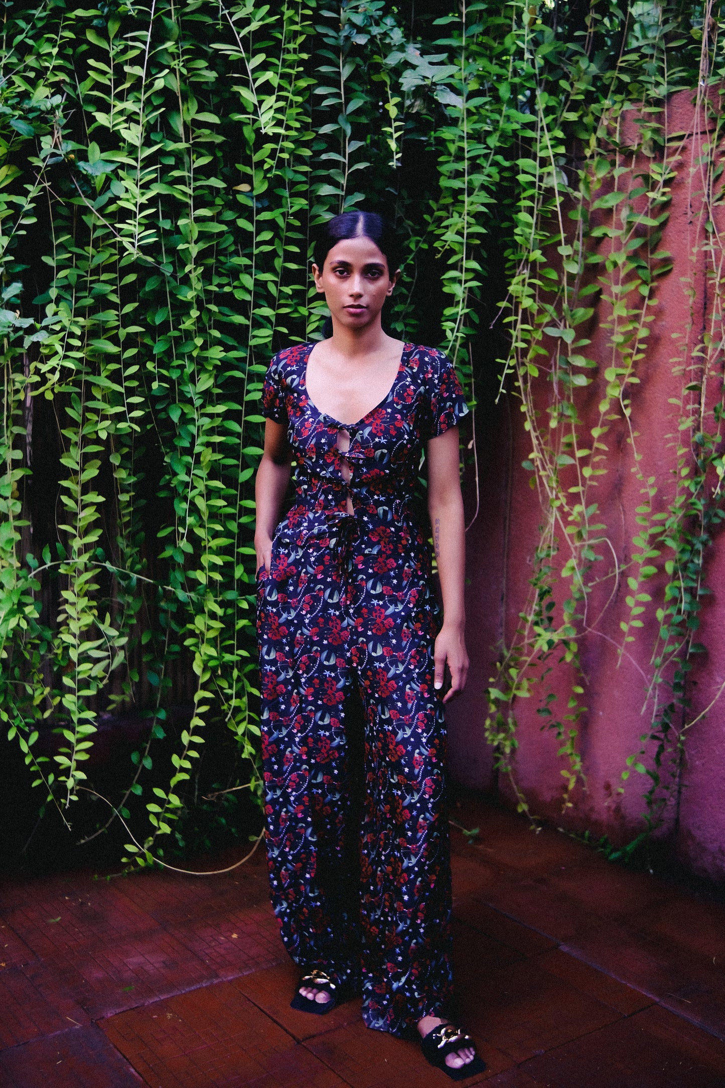 Royal Poinciana Lounge Trousers with Pockets