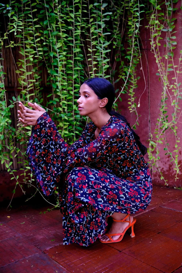 Royal Poinciana Flamenco Top-izsi-IZSI