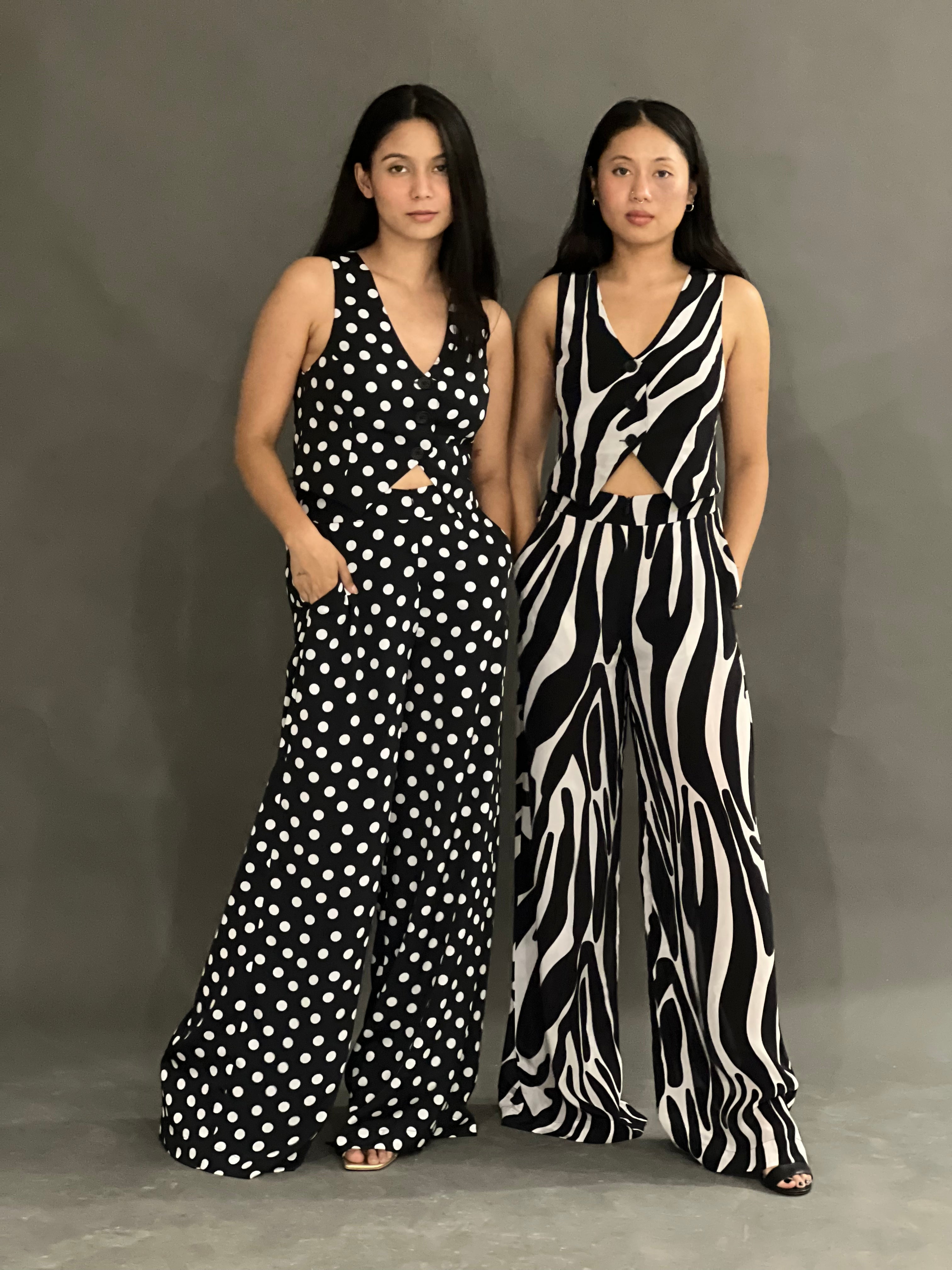 Trousers with Pockets - Noir Wave