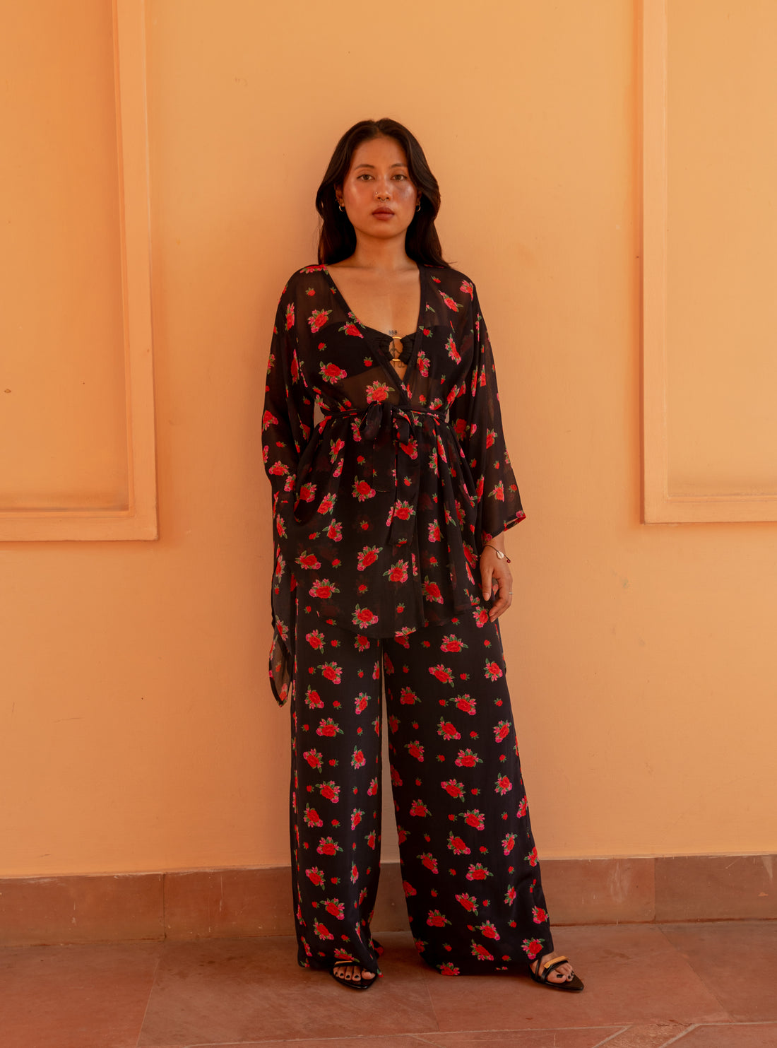 Trousers with Pockets - Rose Bloom