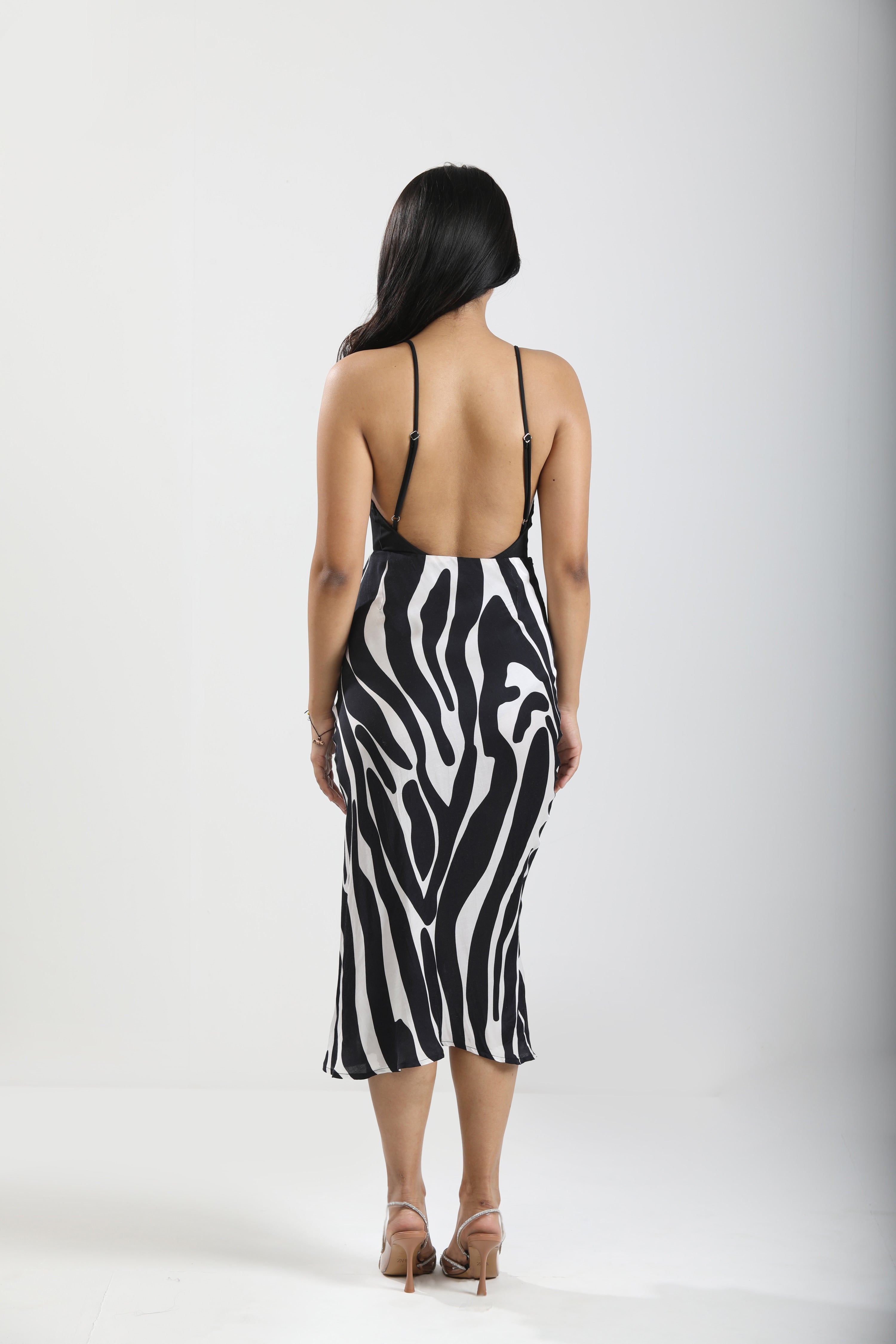 Slink Midi Skirt - Noir Wave