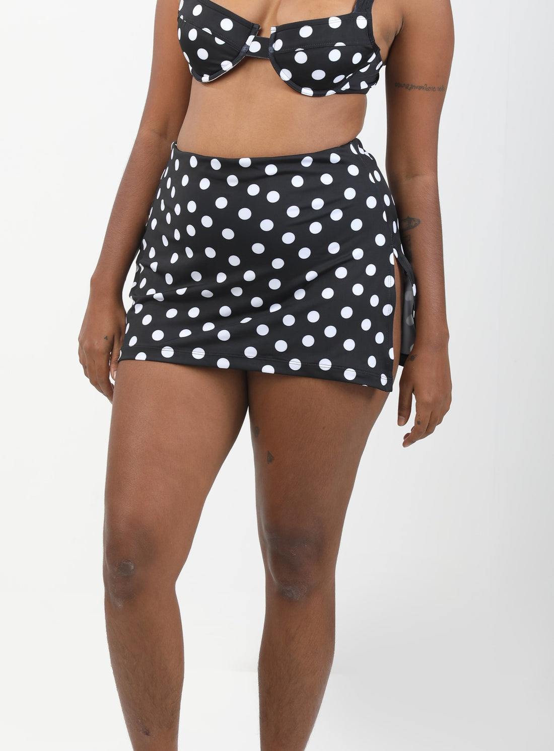 Coverall Bikini Bottom - Noir Dot