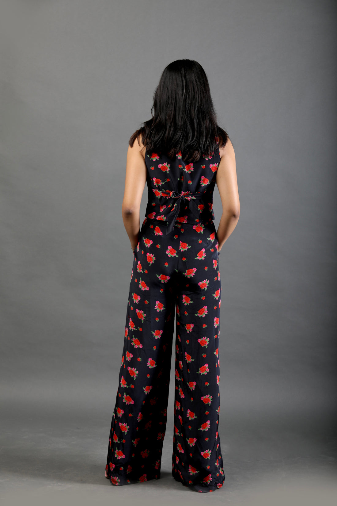 Trousers with Pockets - Rose Bloom