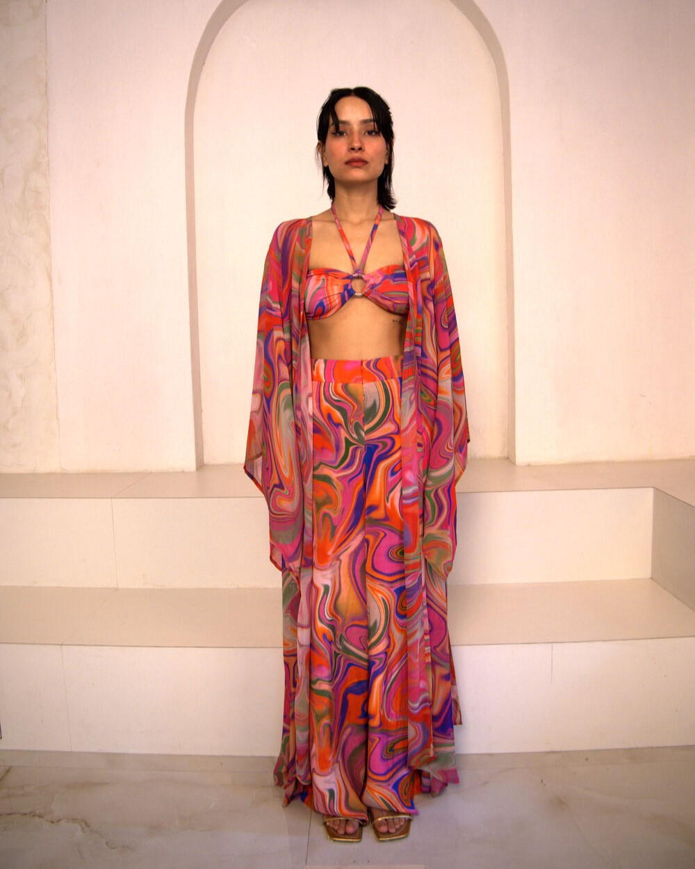 Trousers with Pockets - Candy Wave