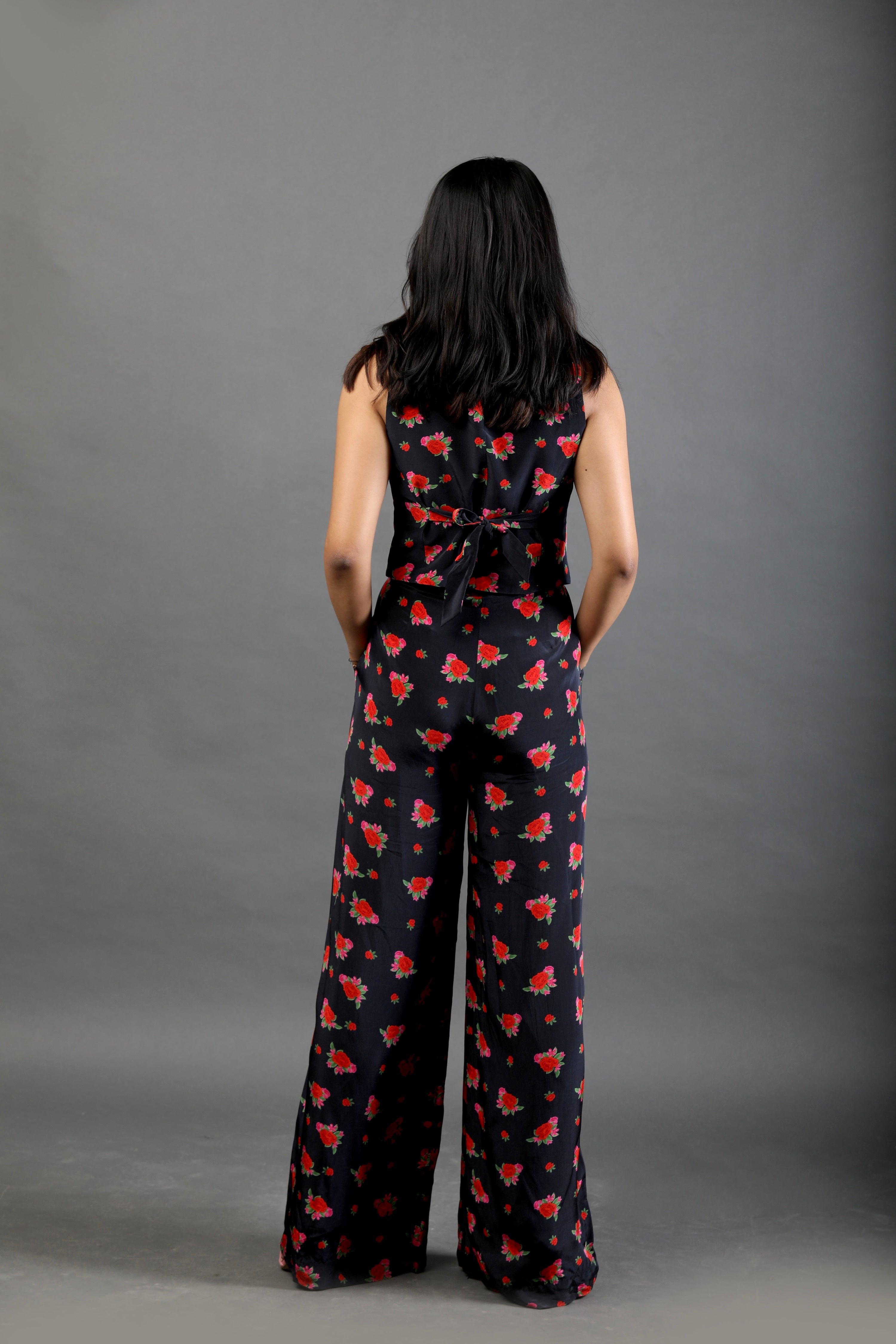 Tailored Waist Coat - Rose Bloom