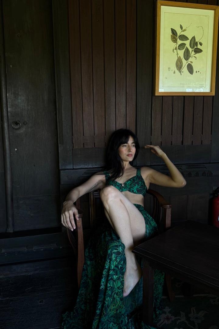 Balconette Underwired Bikini Top - Emerald Jungle