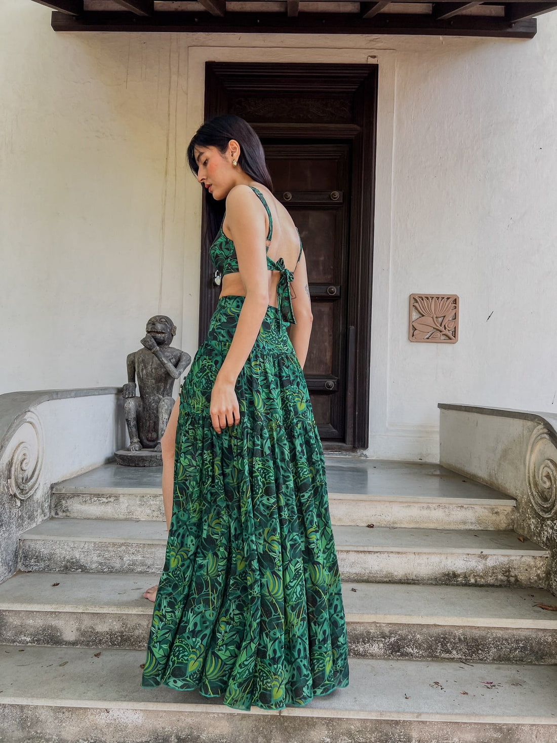 Long Skirt - Emerald Jungle