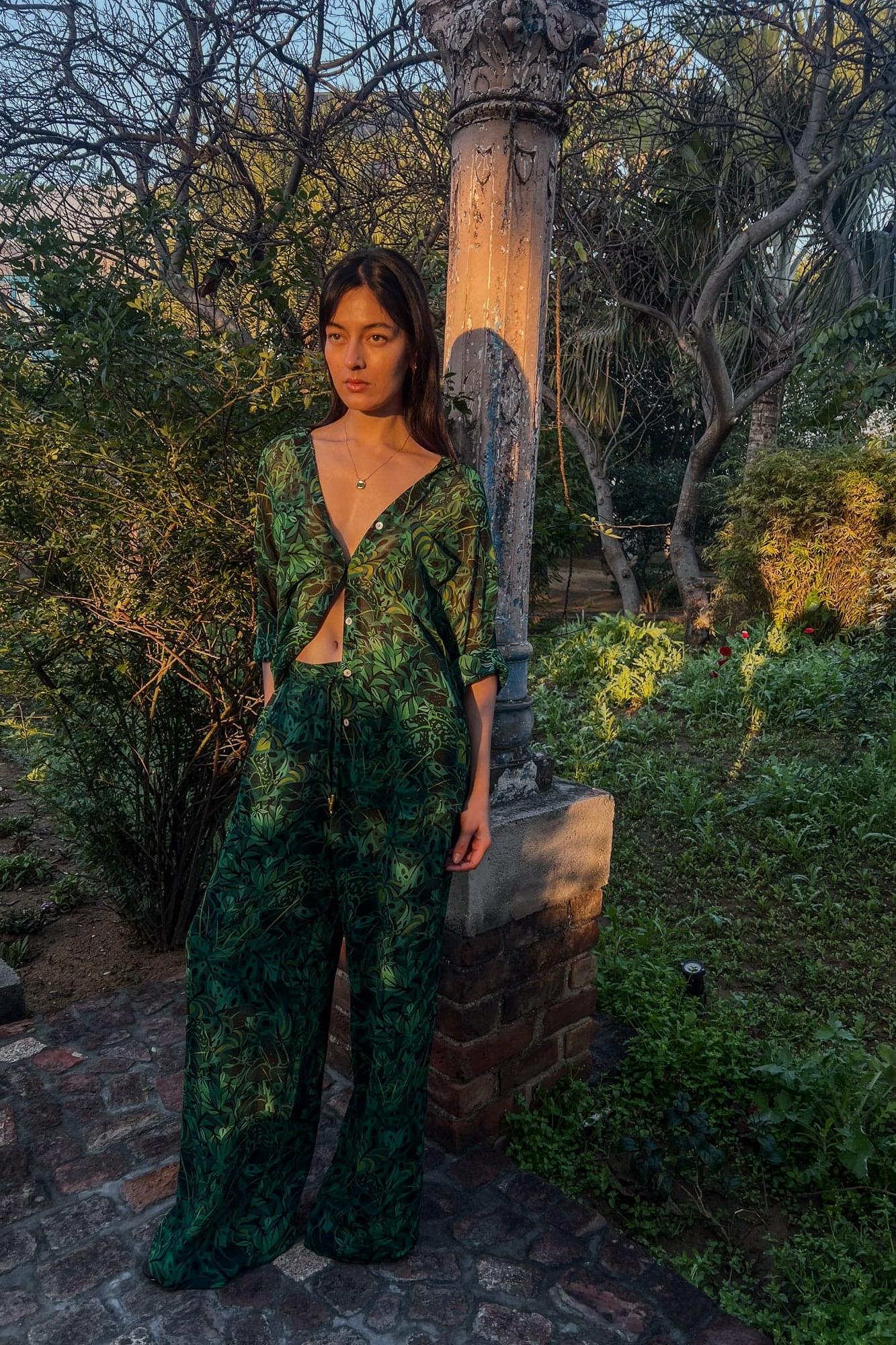 Lounge Trousers - Emerald Jungle