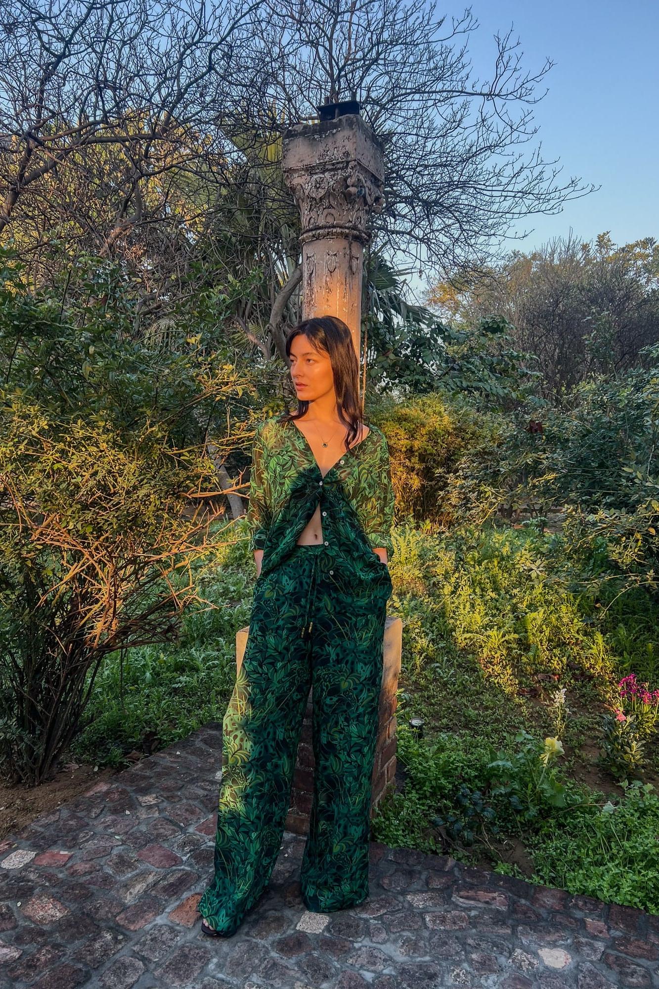 Lounge Trousers - Emerald Jungle