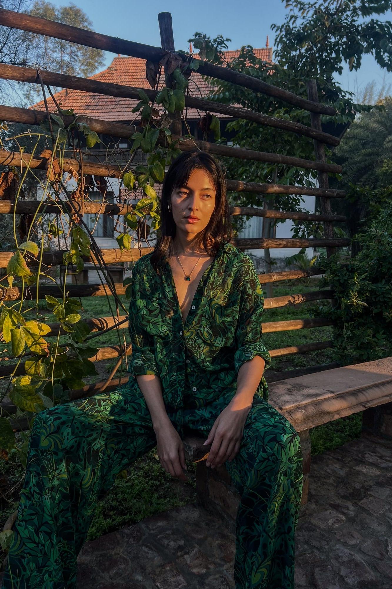 Lounge Trousers - Emerald Jungle