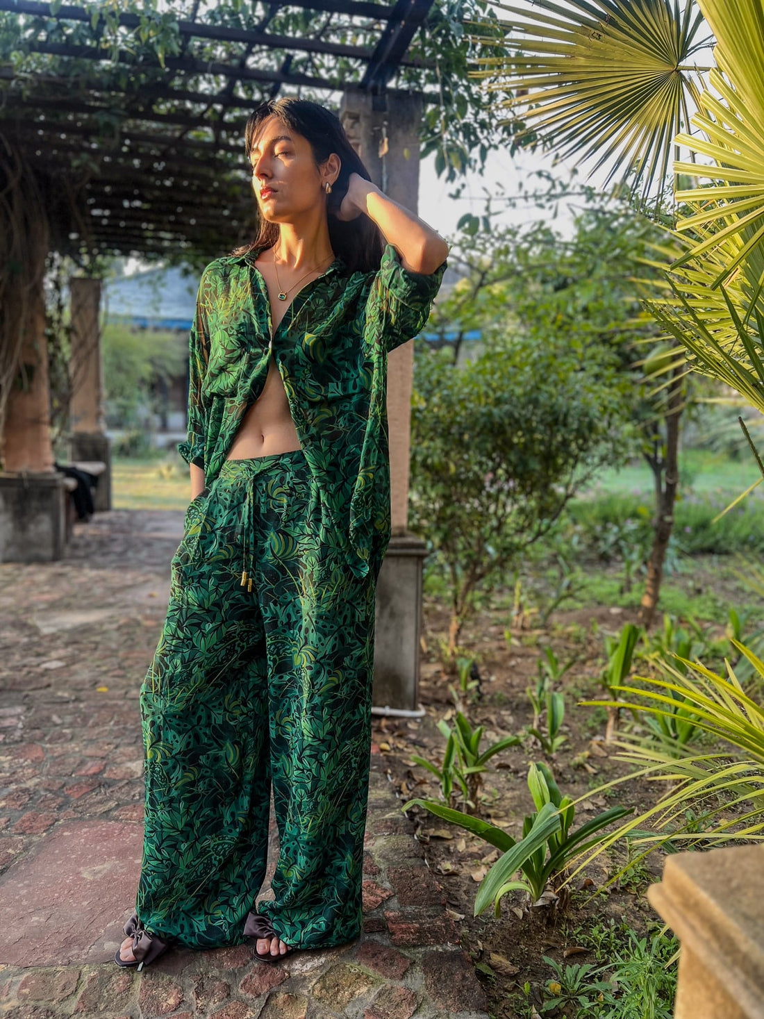 Lounge Trousers - Emerald Jungle