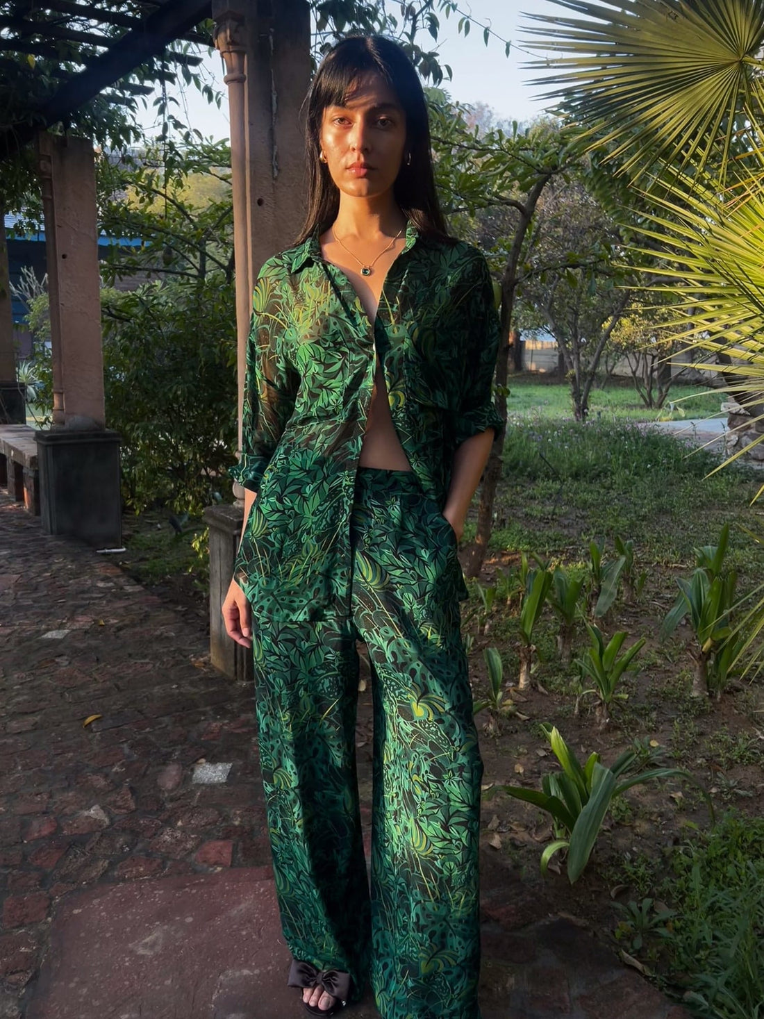 Lounge Trousers - Emerald Jungle