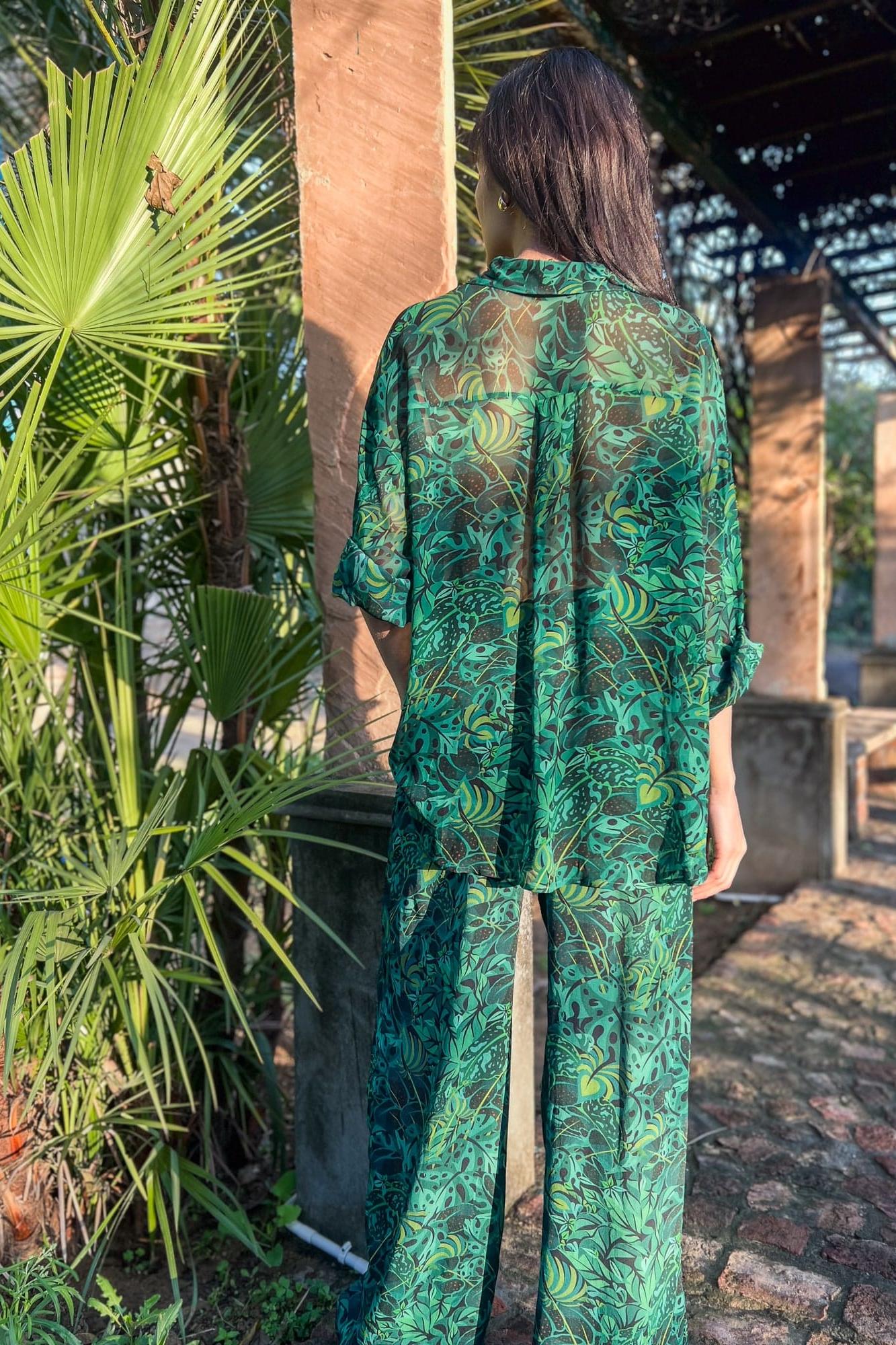 Lounge Trousers - Emerald Jungle