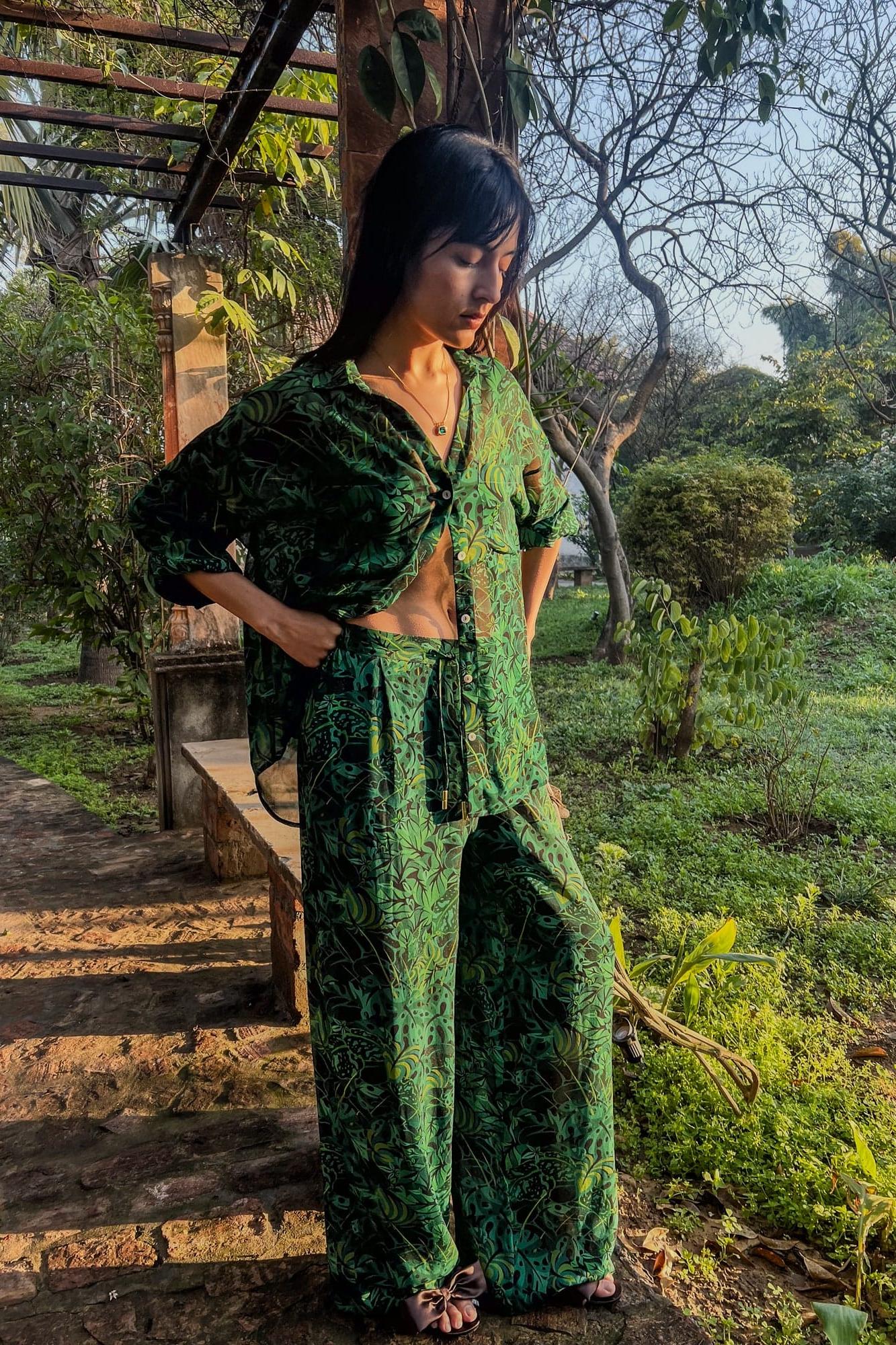 Lounge Trousers - Emerald Jungle