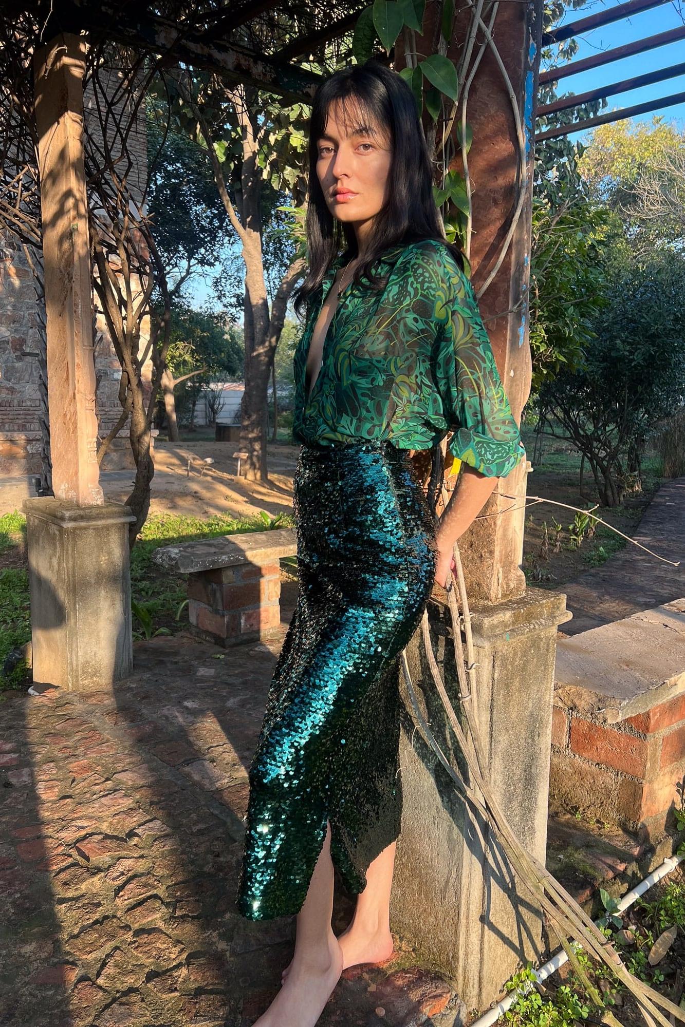 Skirt - Emerald Jungle-Resortwear-izsi-IZSI