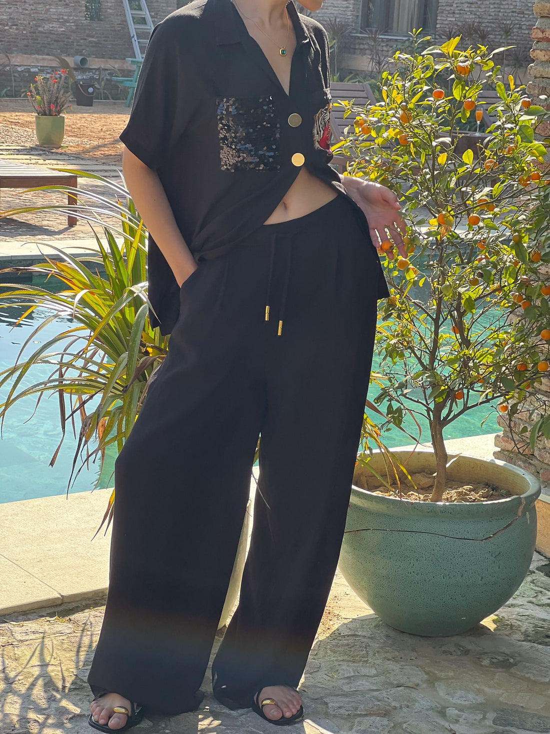 Black Lounge Trousers