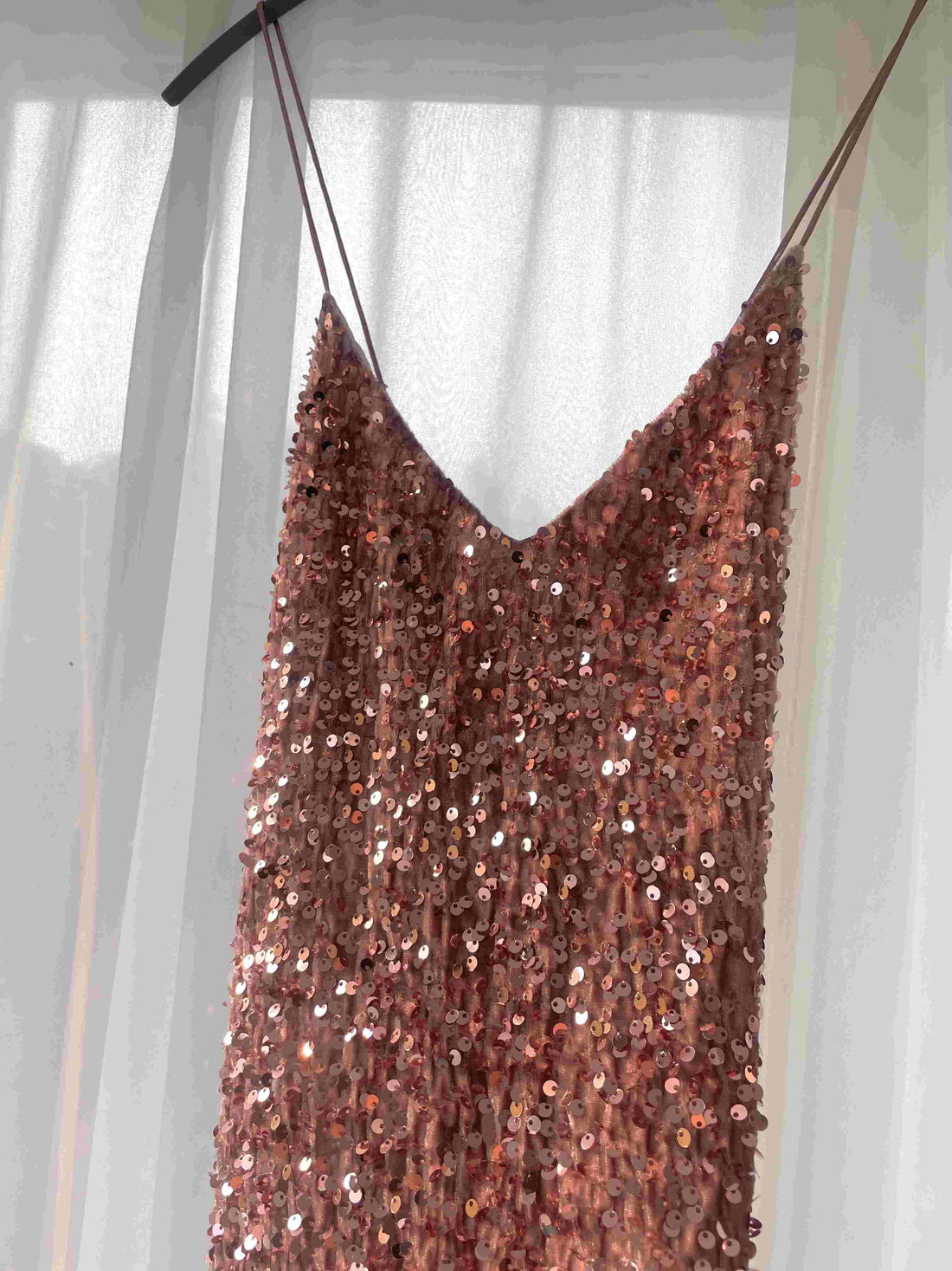 Sparkling Rosé Dress - Blush Pink