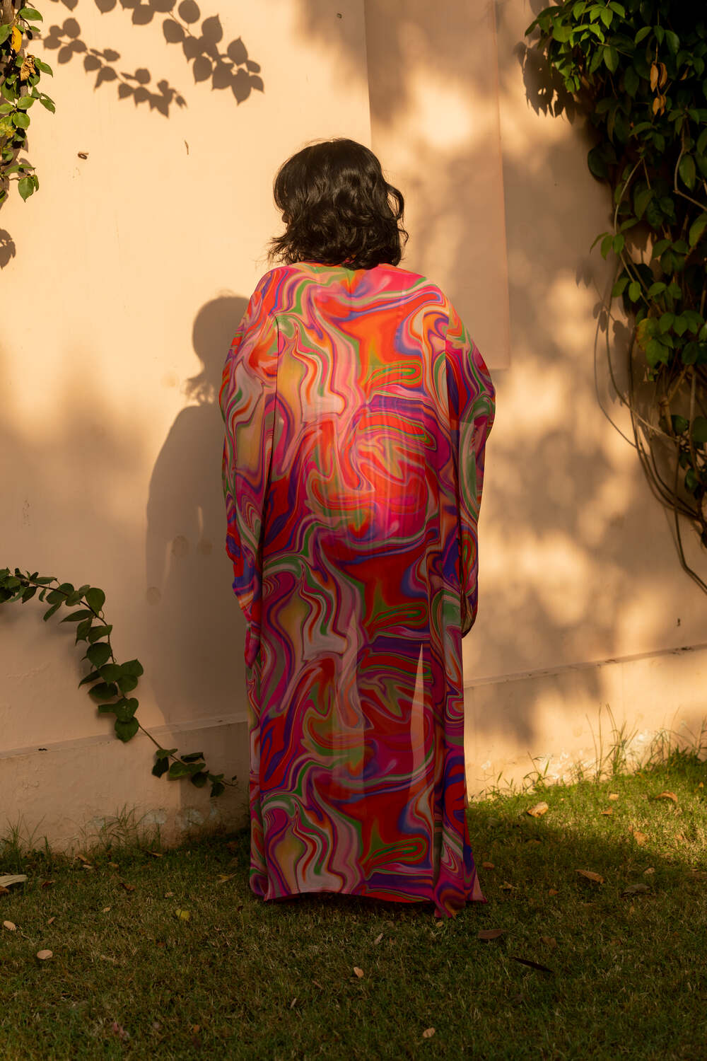 Kaftan with Butterfly Sleeves - Candy Wave