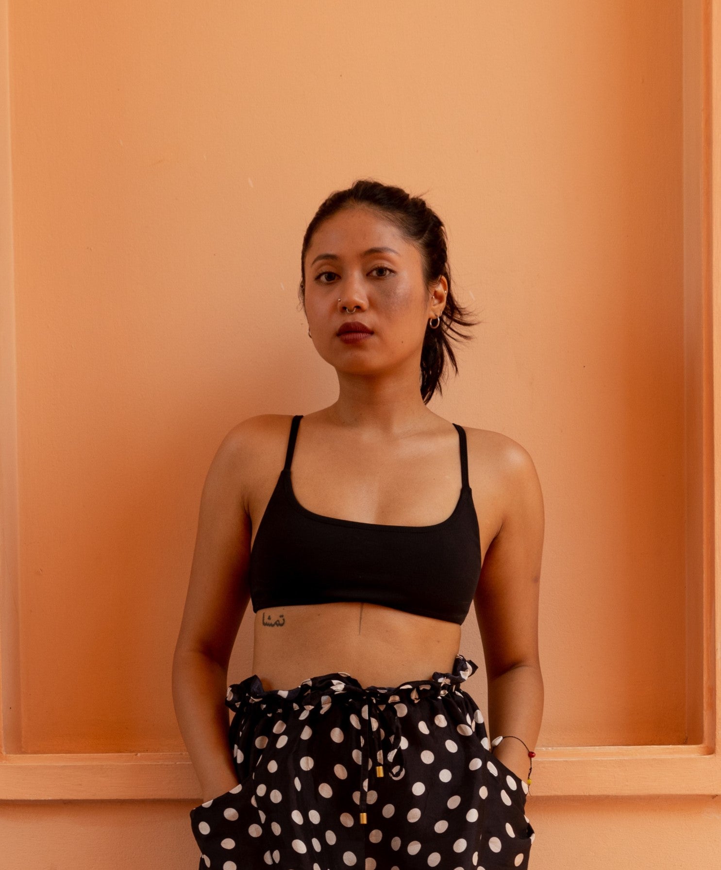 Bandeau Bikini Top - Black-Swimwear-izsi-IZSI