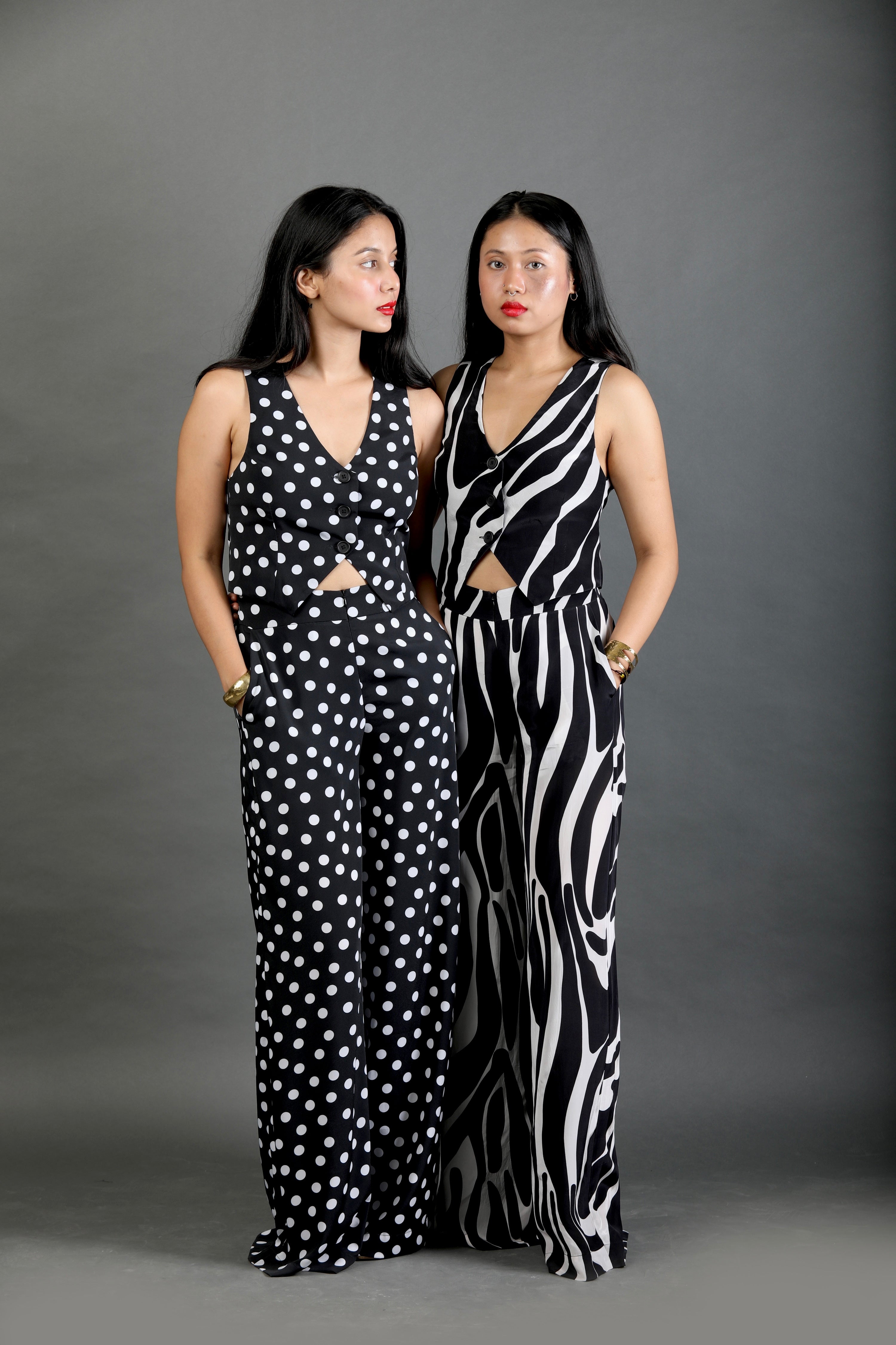 Trousers with Pockets - Noir Dot