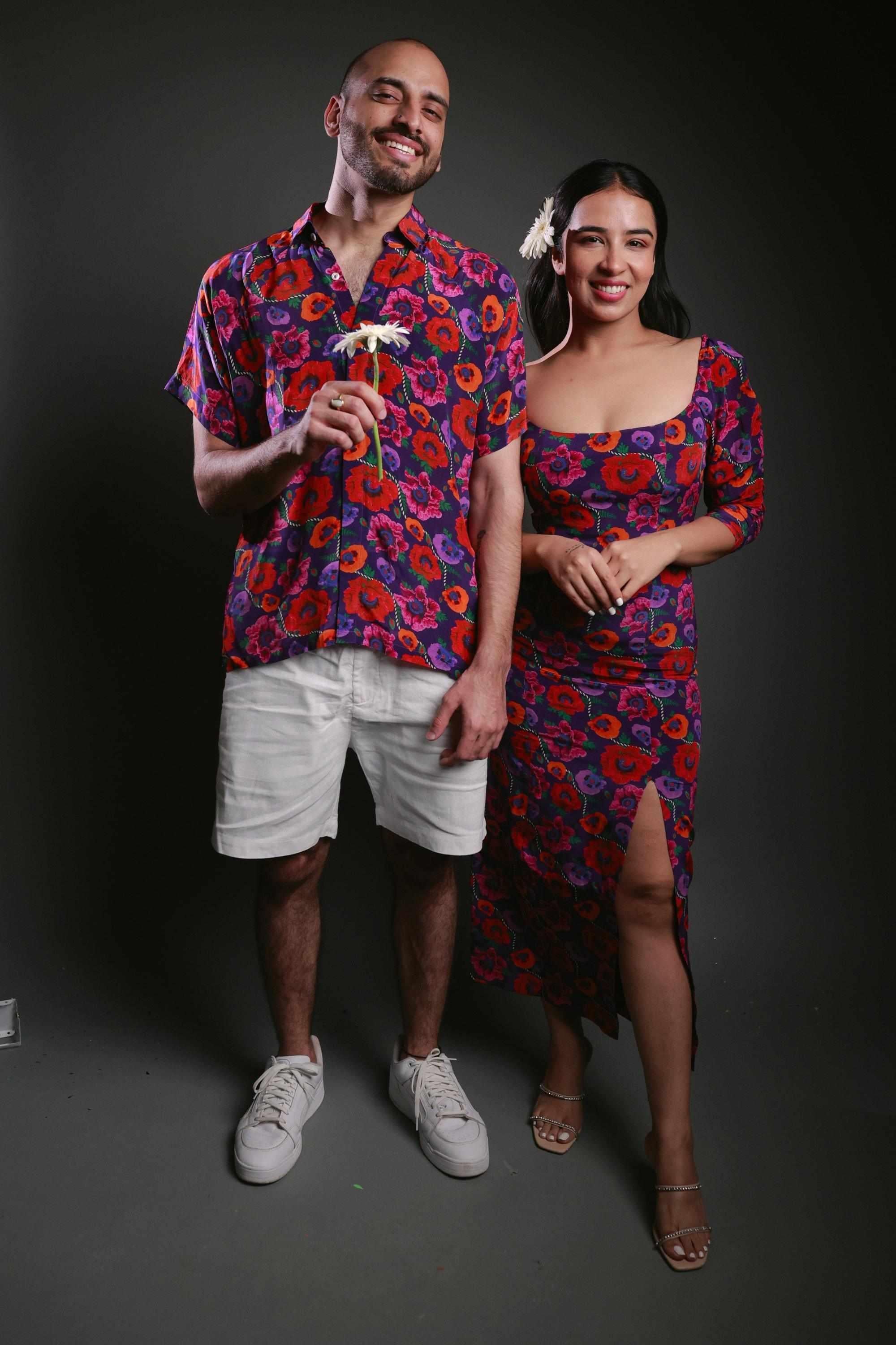 Set of Two Pieces - Oriental Poppy