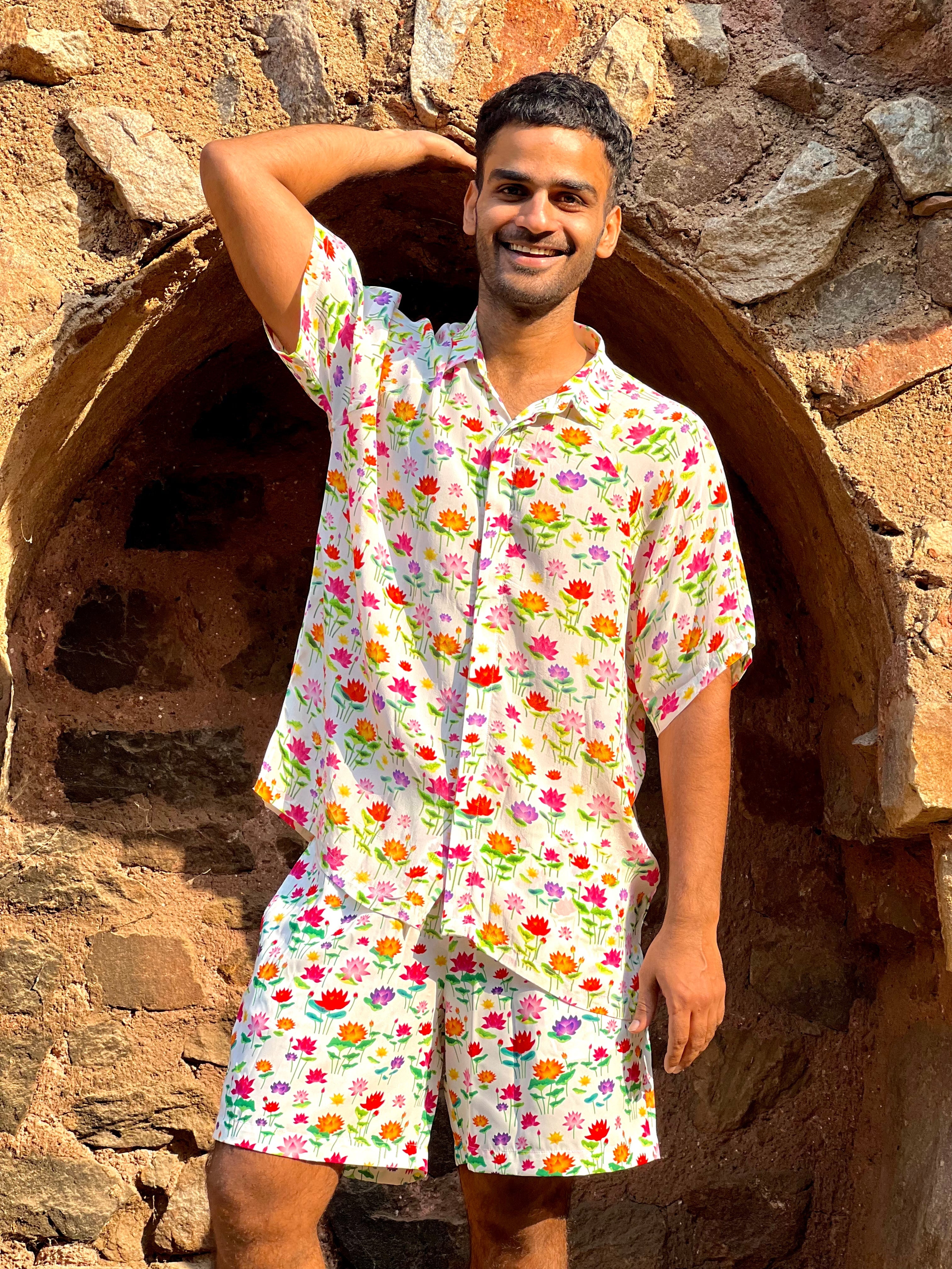 Shirt - Lotus Sky-Resortwear-izsi-IZSI