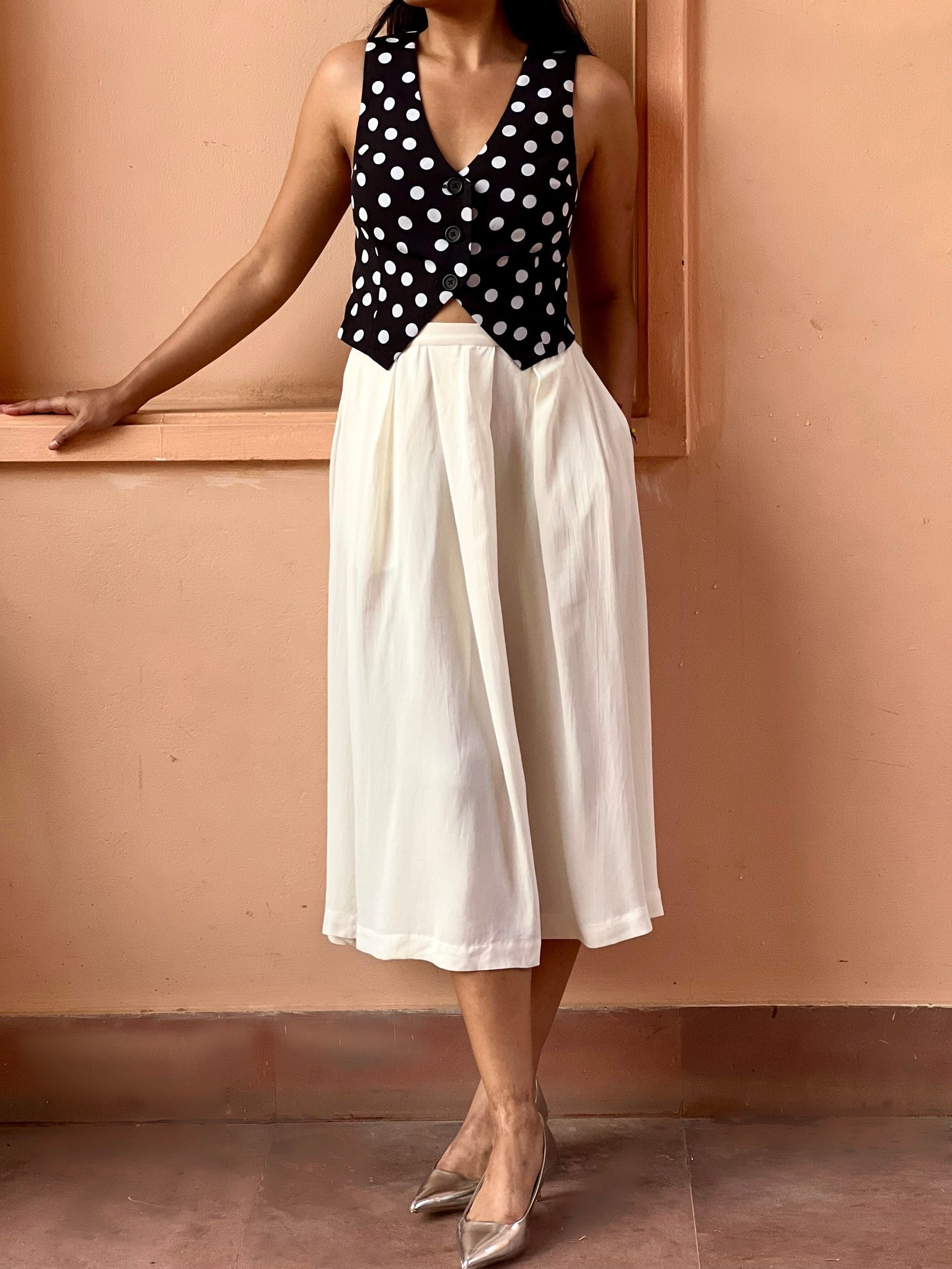 Tailored Waist Coat - Noir Dot