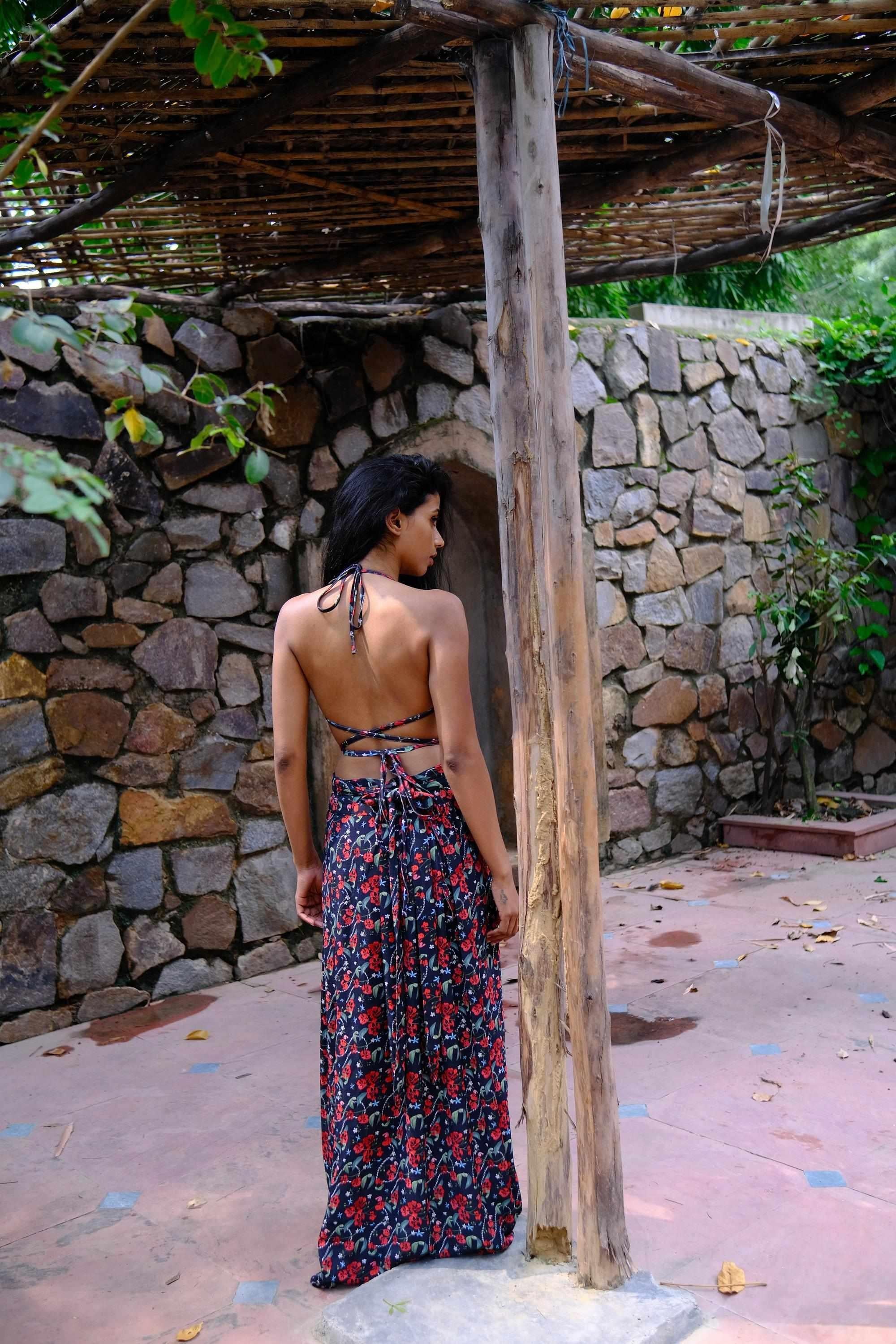 Royal Poinciana Long Tie Up Sarong