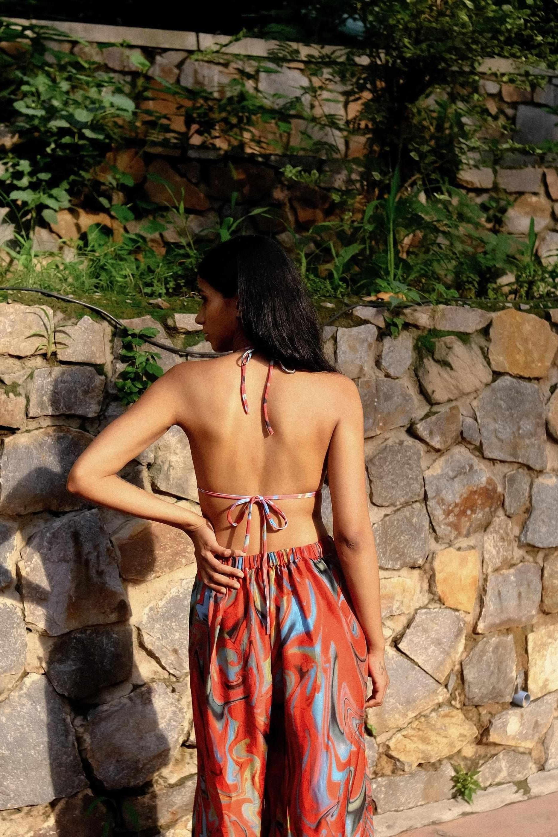 Cayenne Wave Lounge Trousers with Pockets