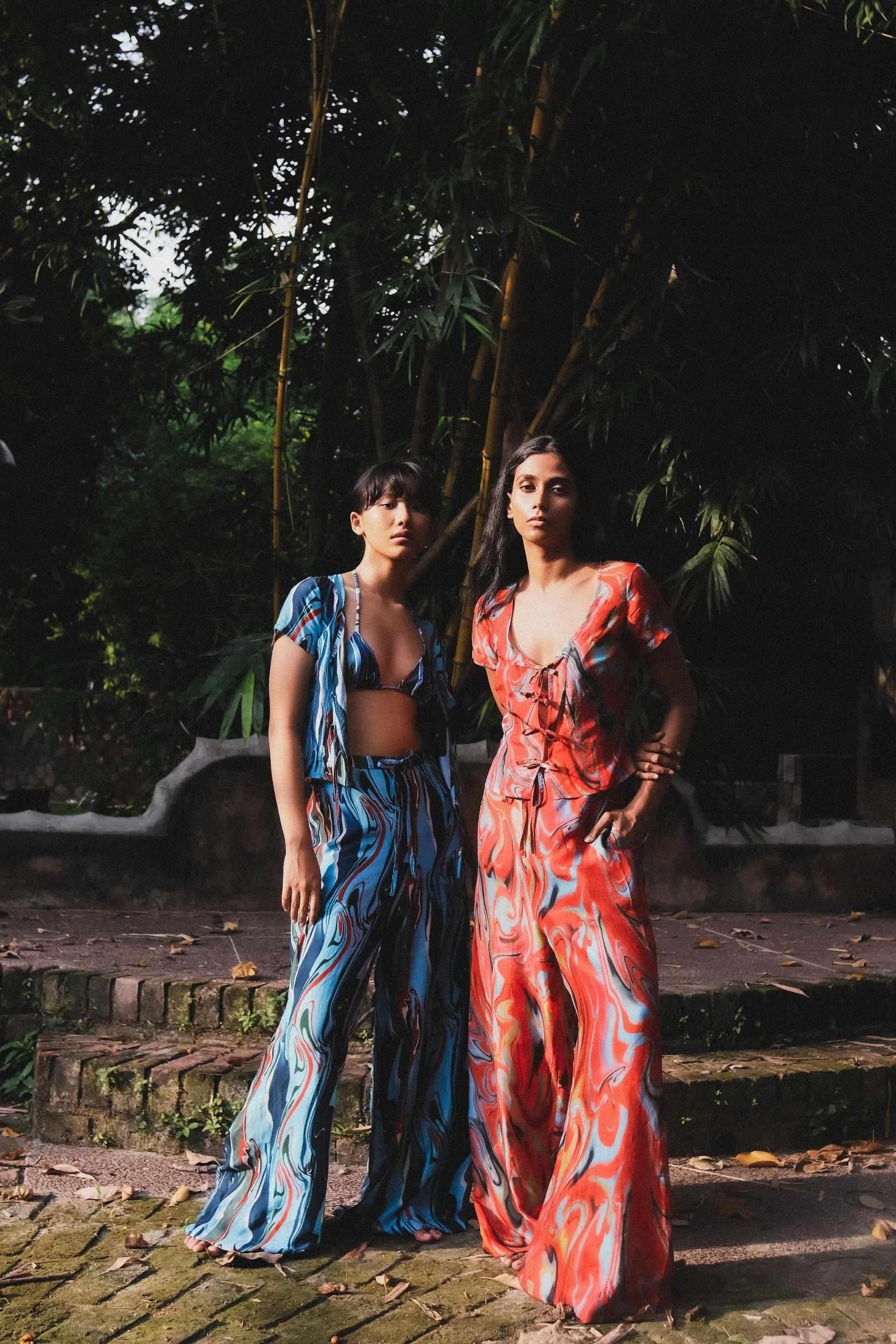 Cayenne Wave Lounge Trousers with Pockets