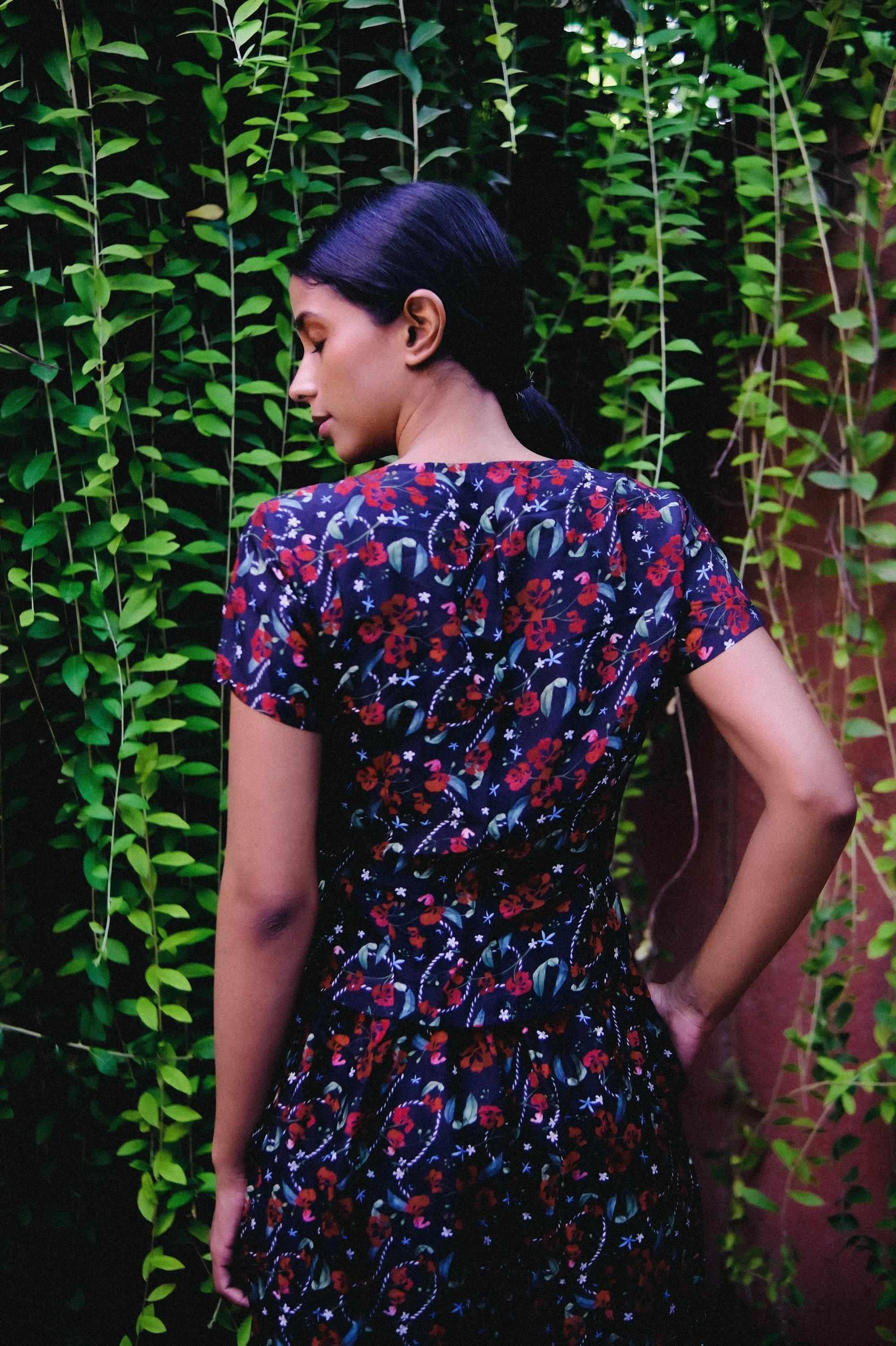 Royal Poinciana Four Tie Top