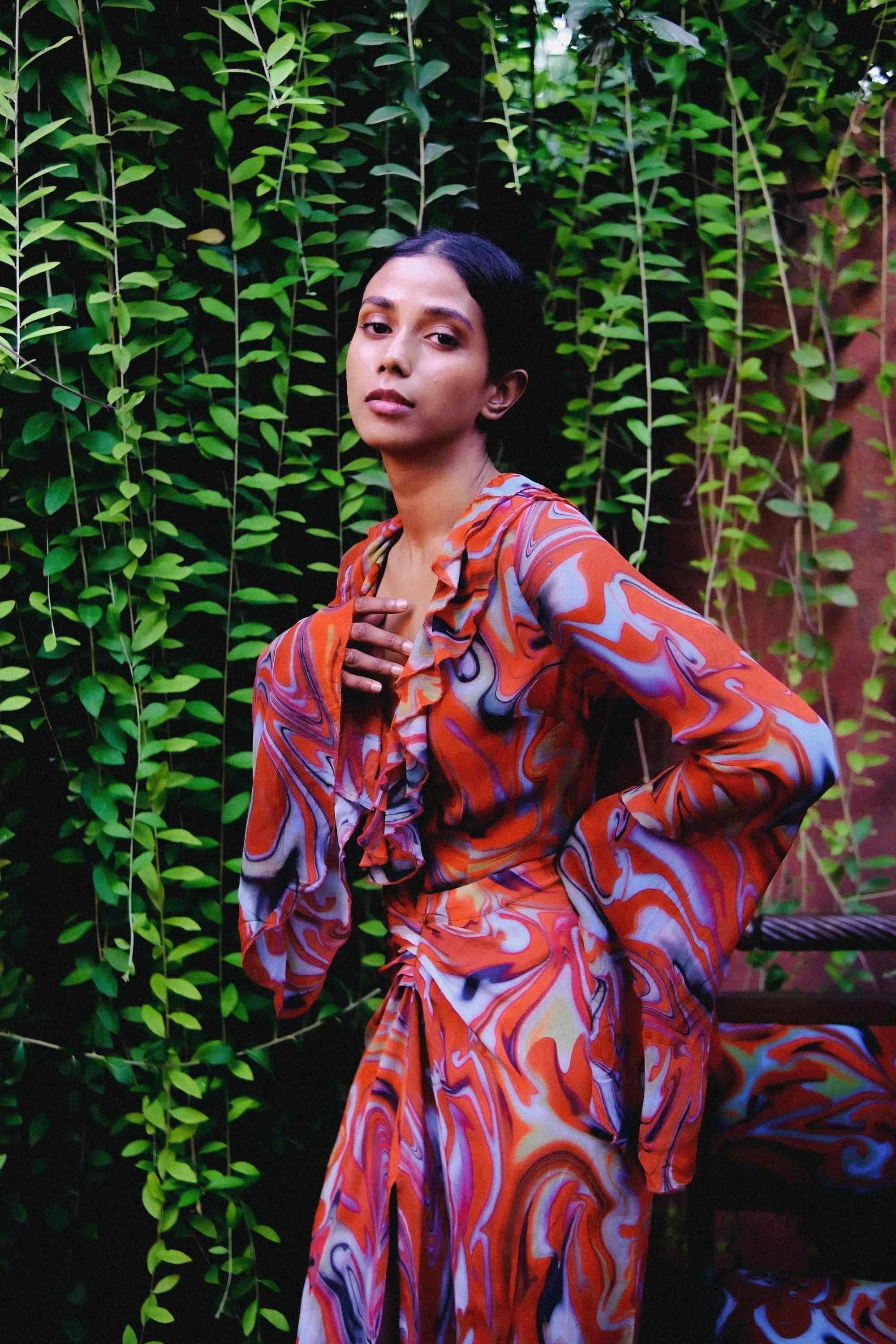 Cayenne Wave Flamenco Top