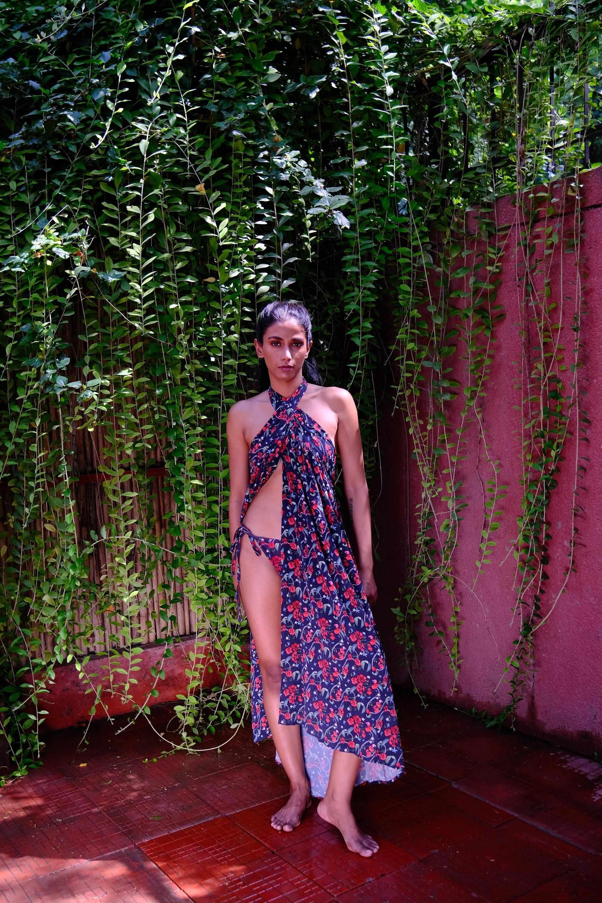 Royal Poinciana Long Tie Up Sarong