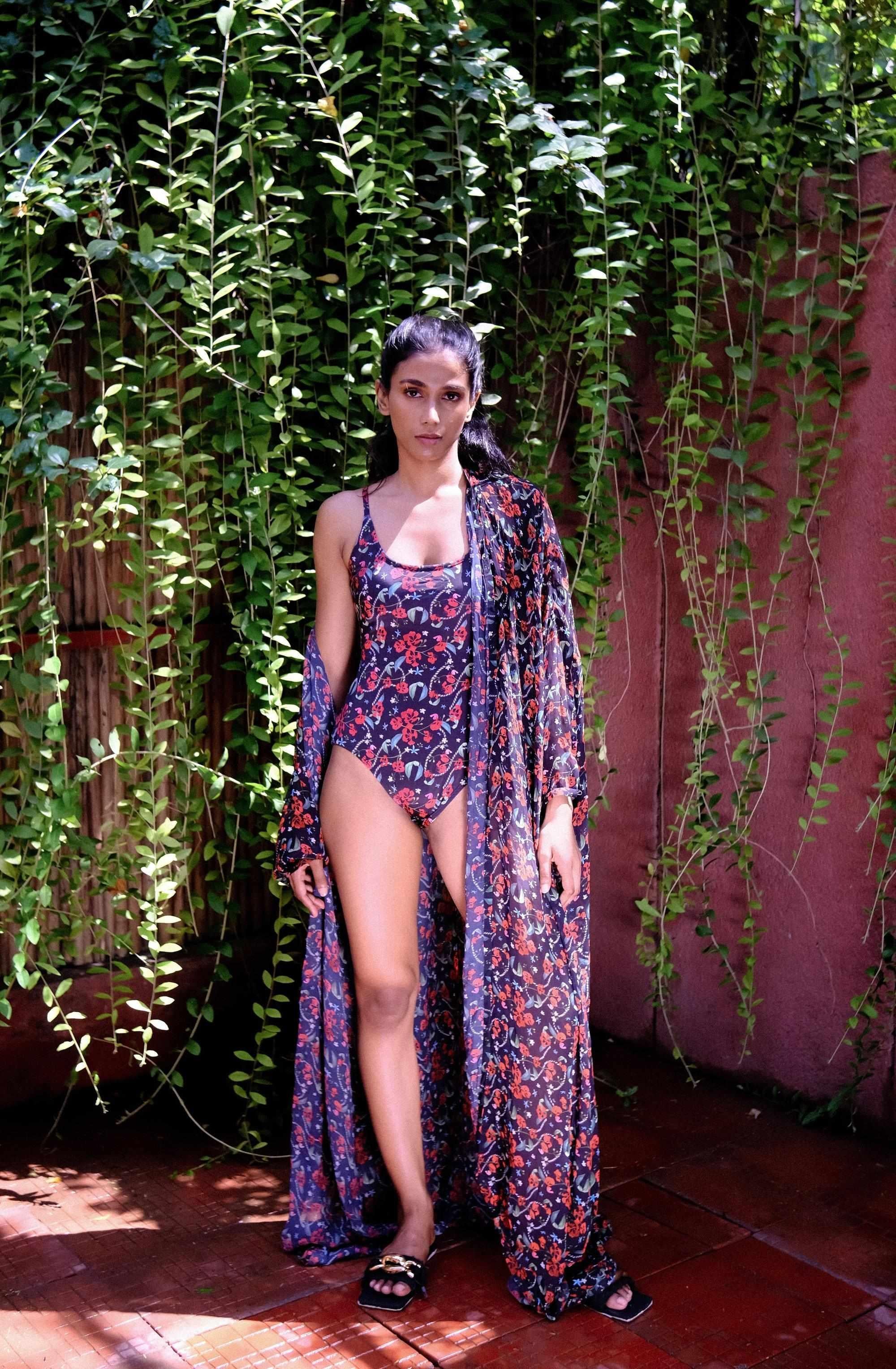 Royal Poinciana One Piece Swimsuit