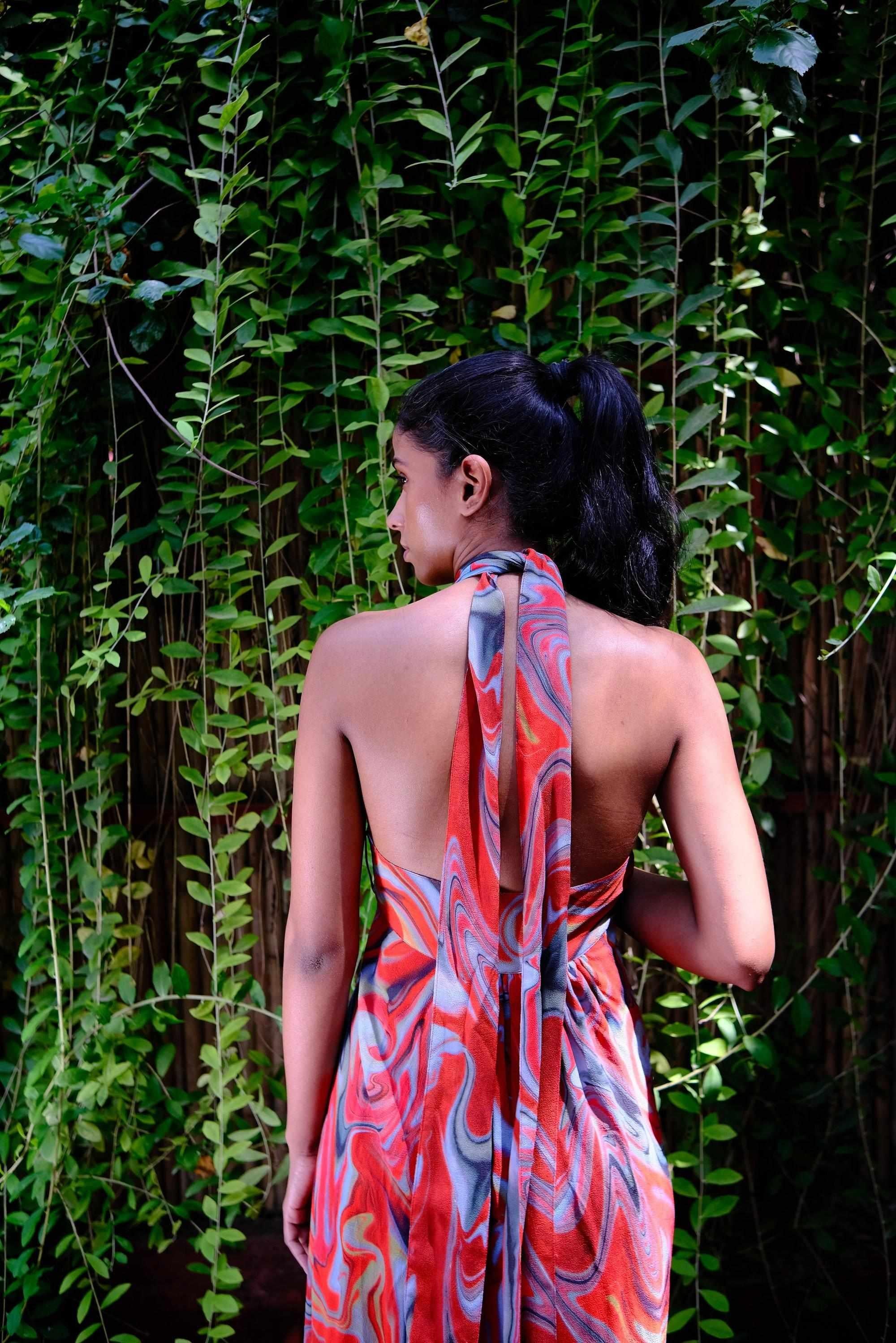 Cayenne Wave Long Tie Up Sarong