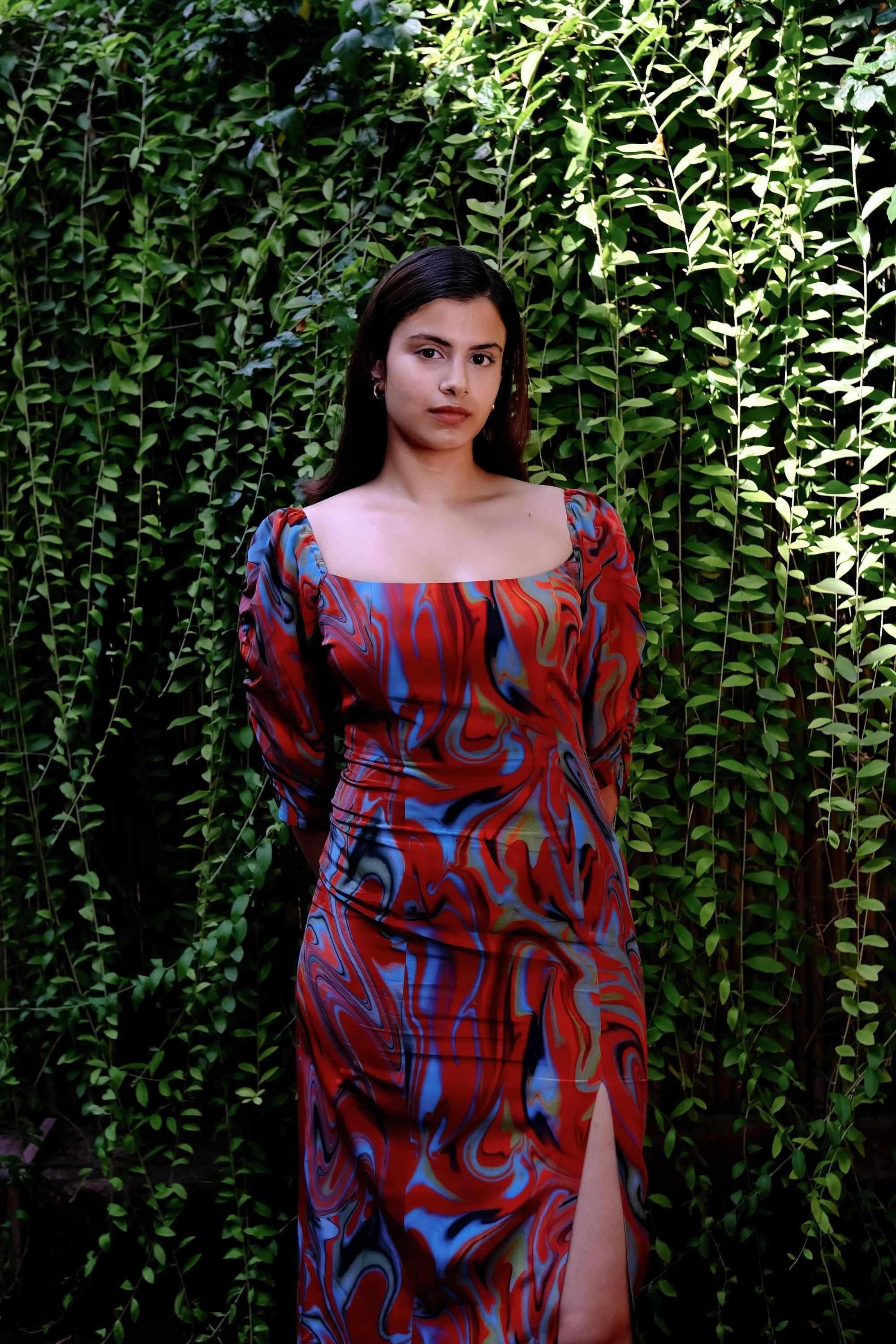 Cayenne Wave Waist Cinching Dress