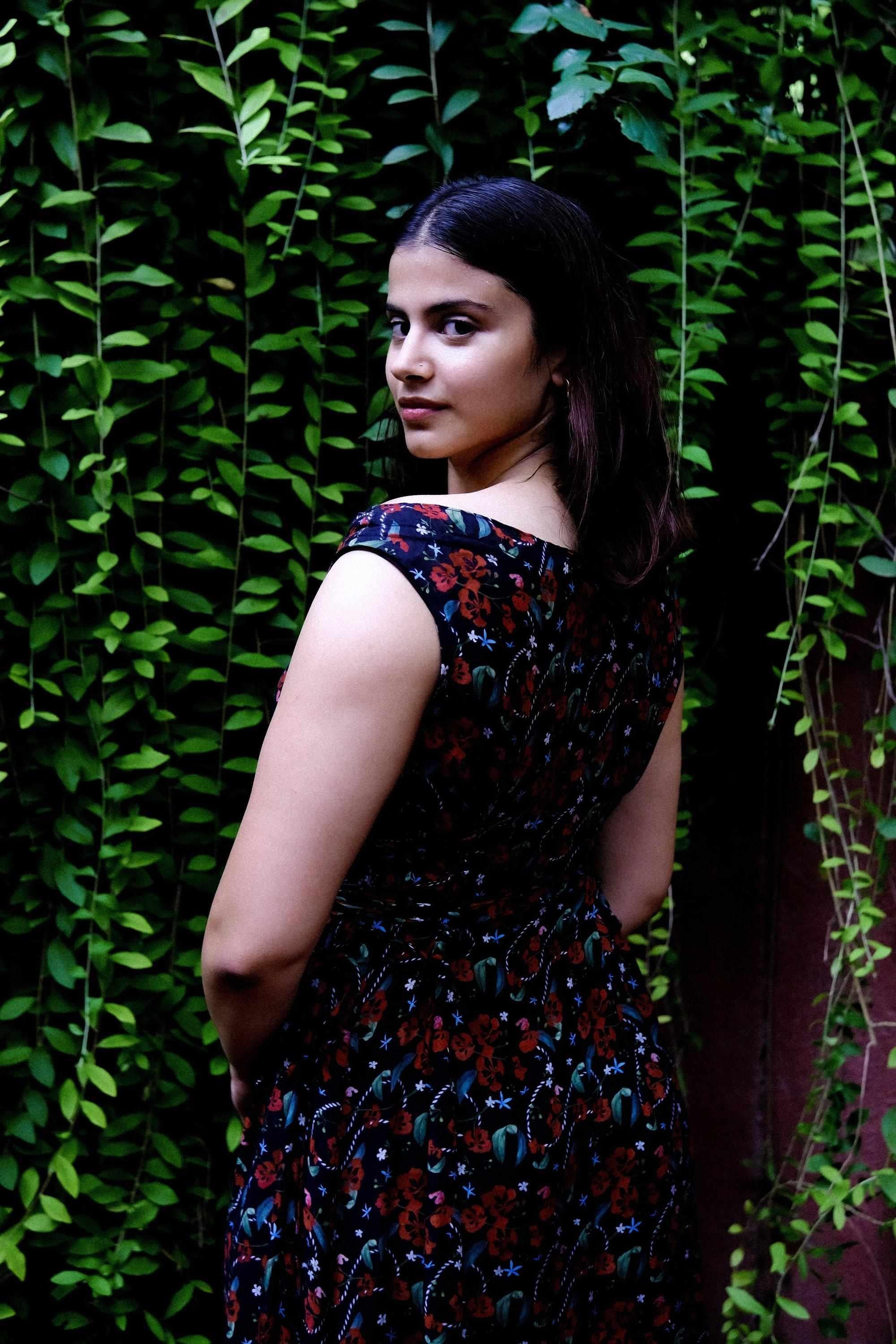 Royal Poinciana Side Tie Up Dress