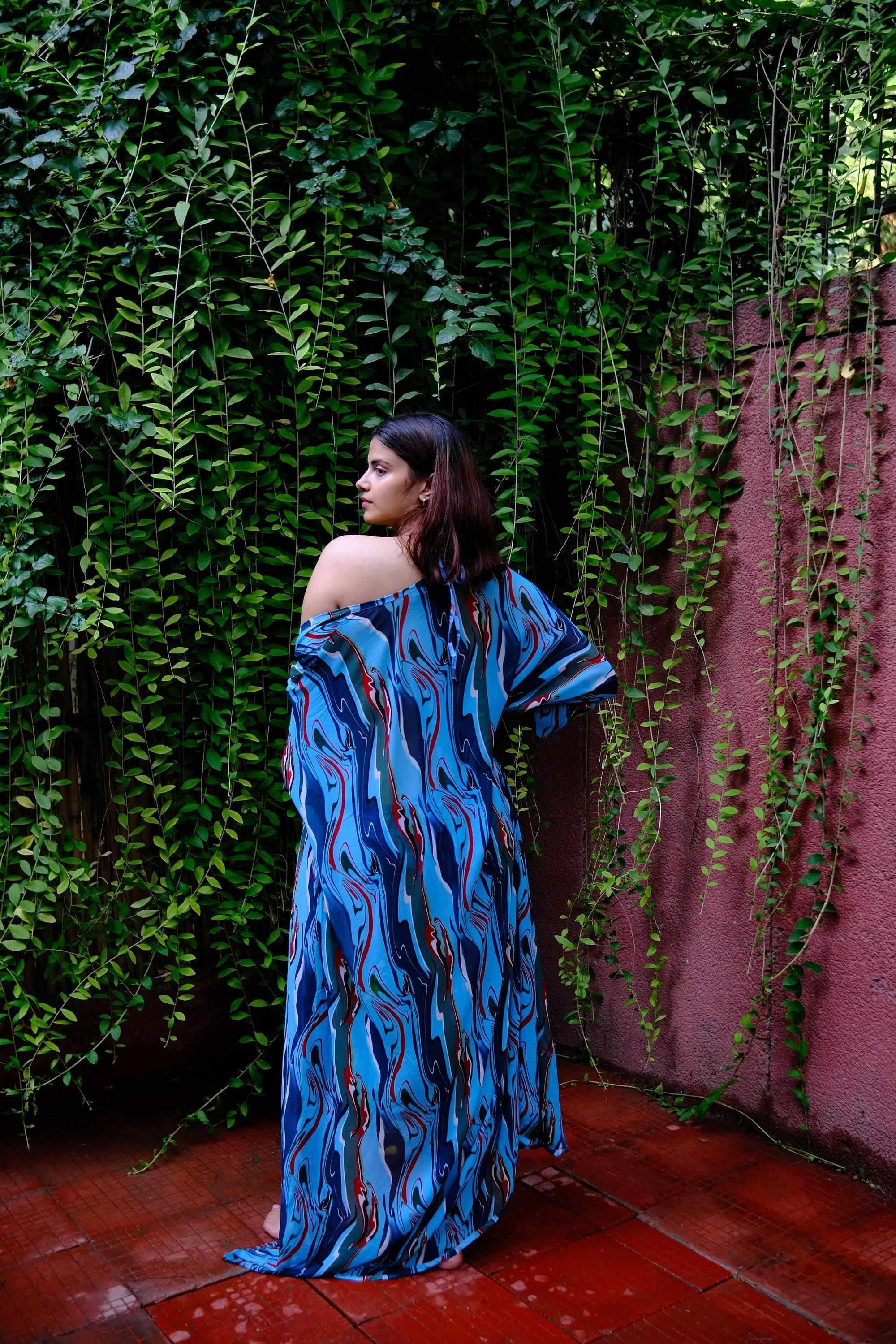 Cosmic Wave Front Open Kaftan