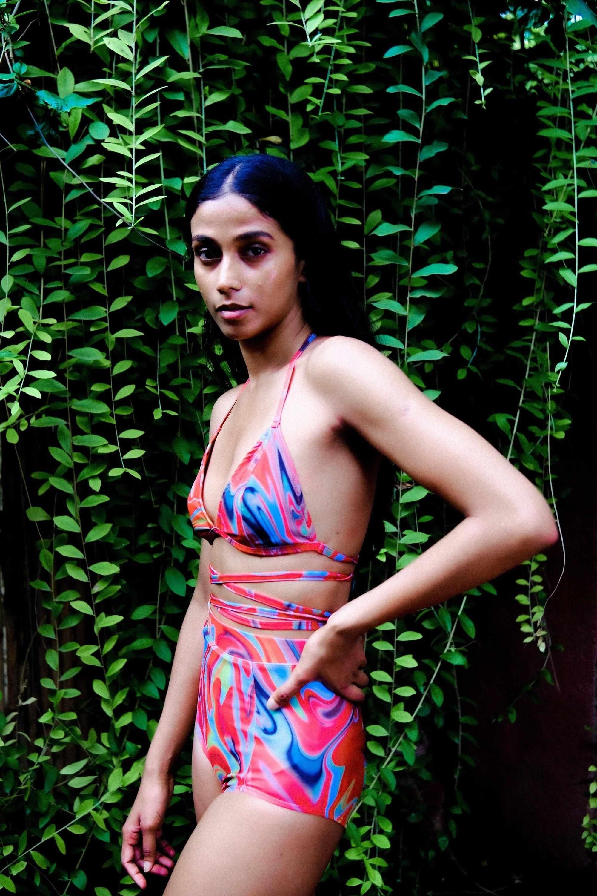 Cayenne Wave High Waist Bikini Bottom