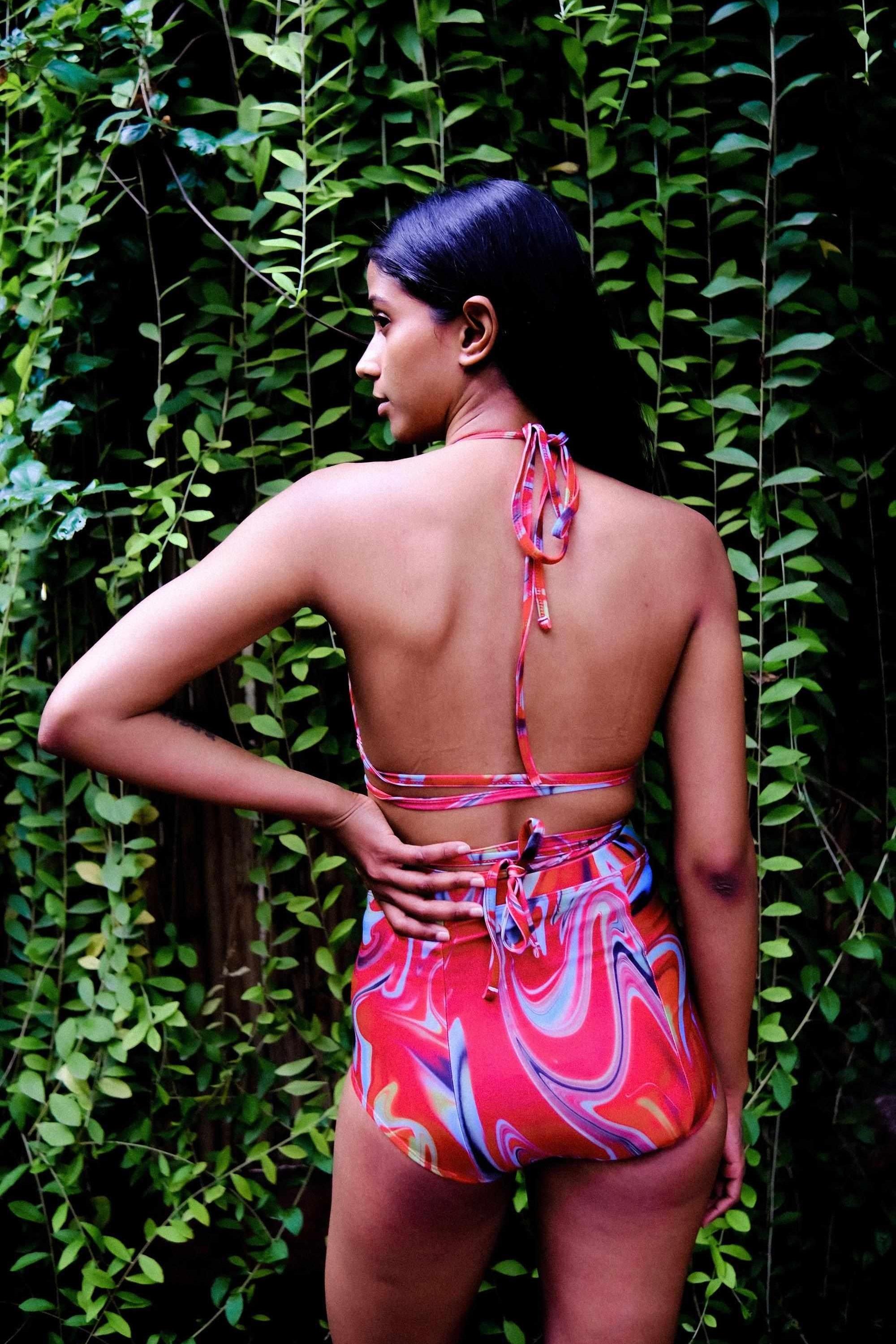 Cayenne Wave High Waist Bikini Bottom