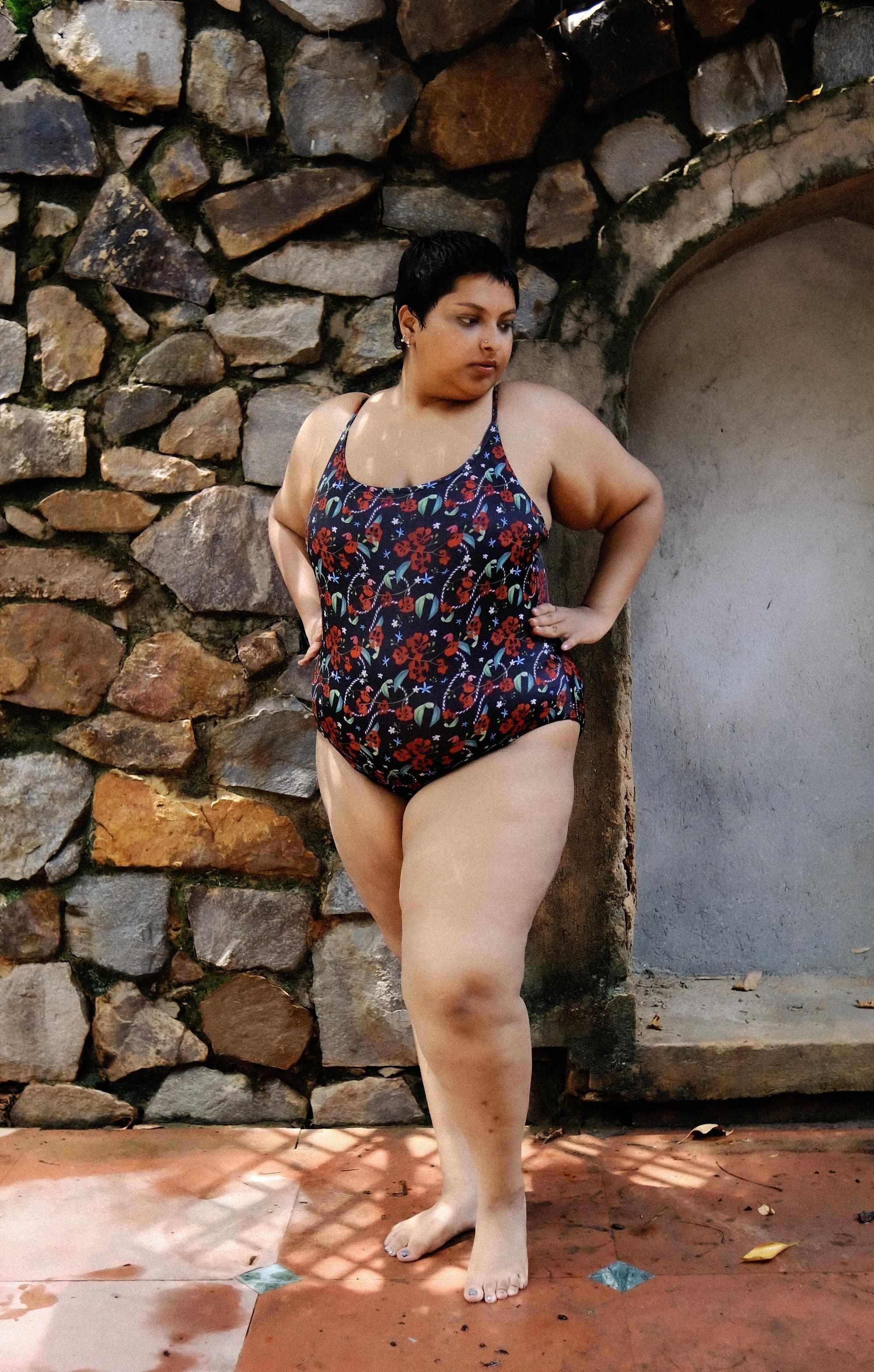 Royal Poinciana One Piece Swimsuit