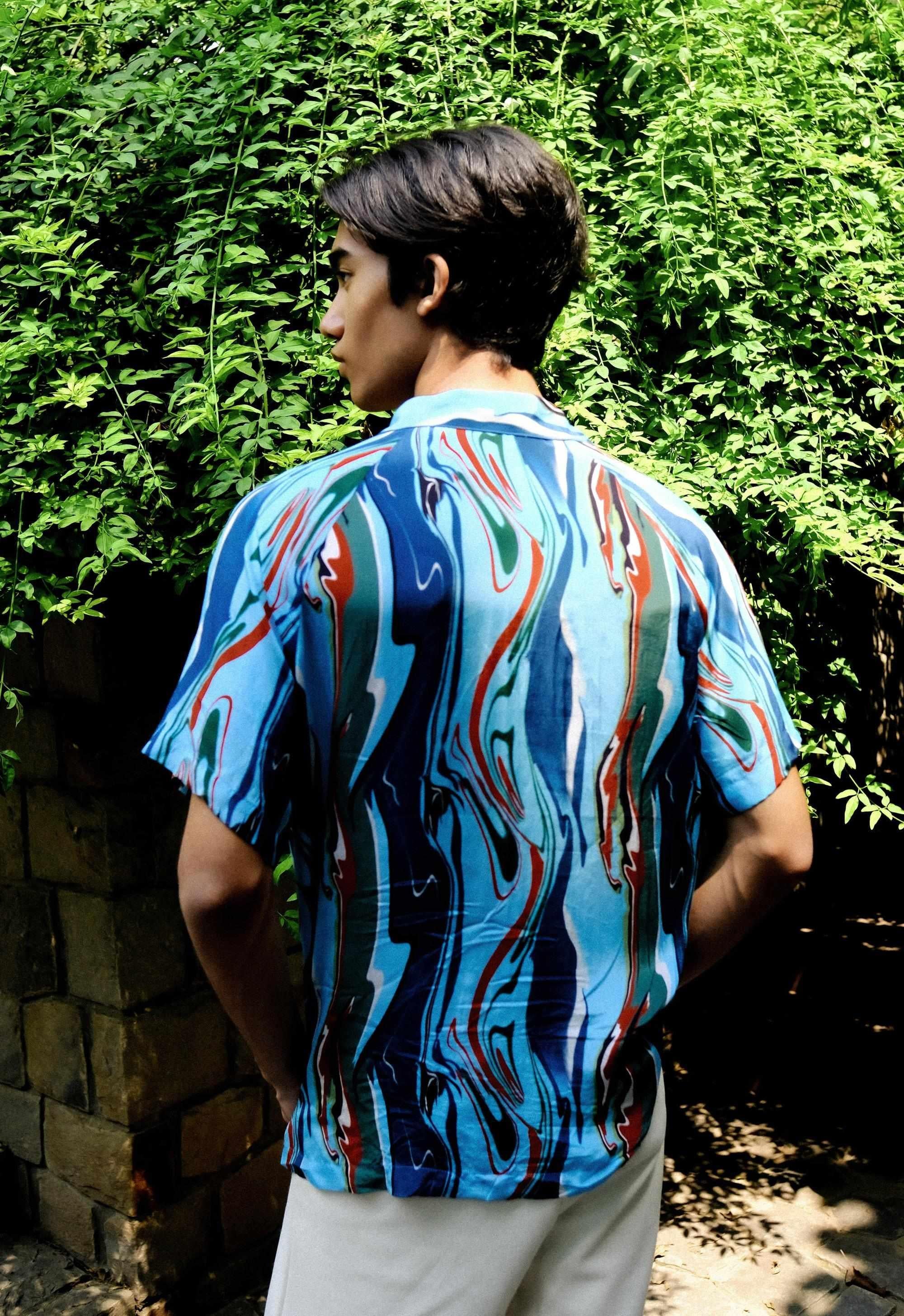 Cosmic Wave Shirt-Resortwear-izsi-IZSI