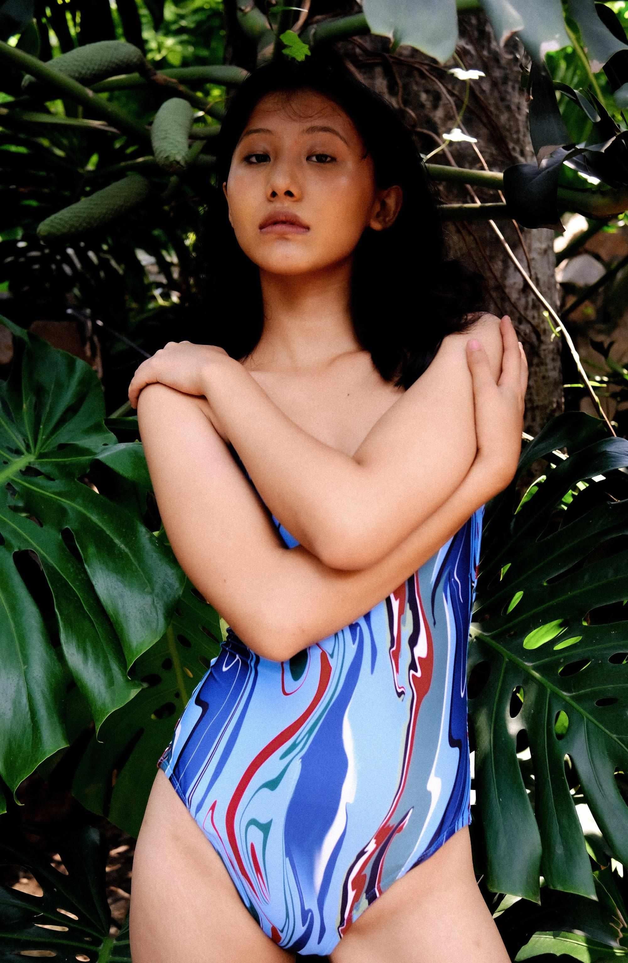 Cosmic Wave One Piece Swimsuit