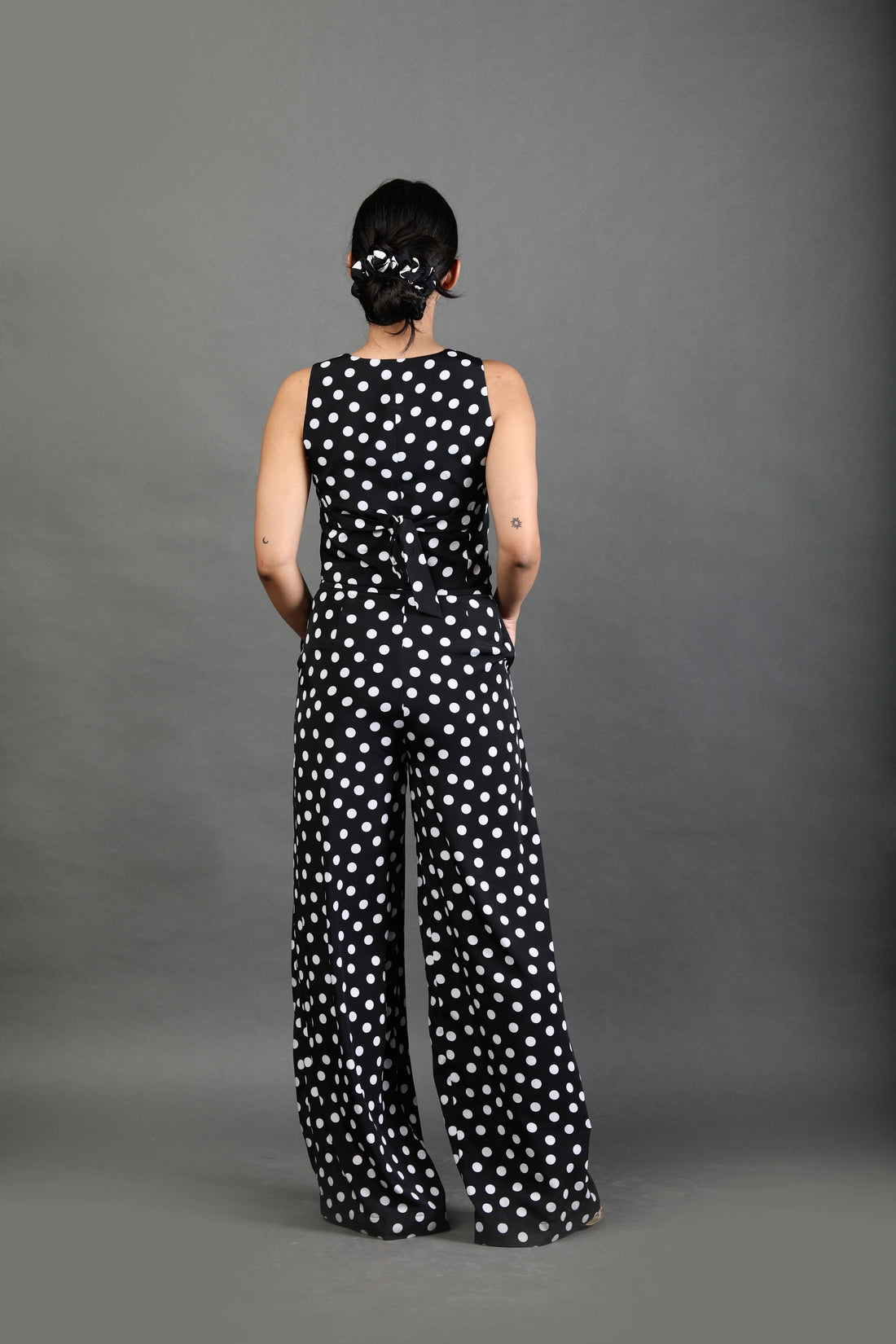 Trousers with Pockets - Noir Dot