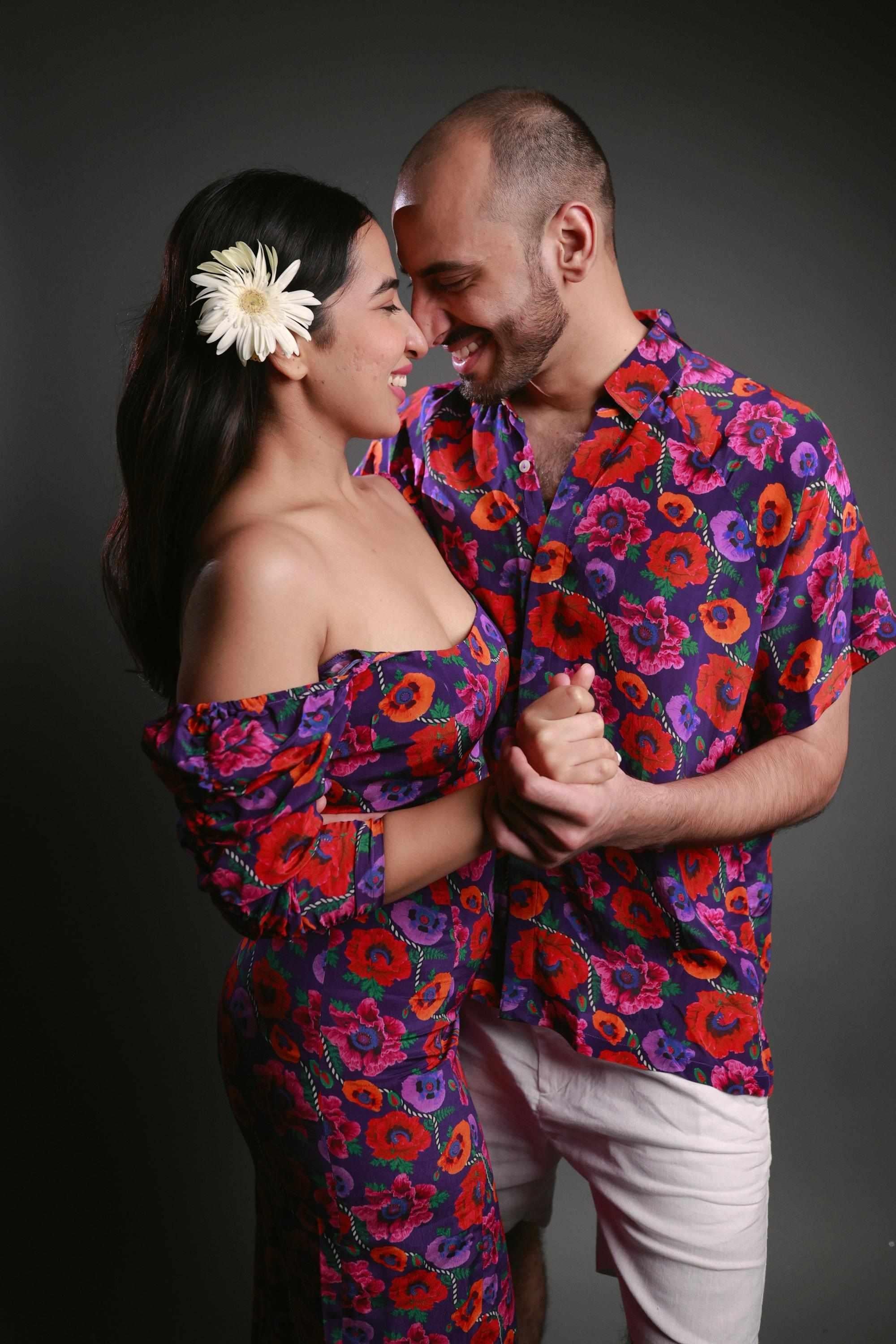 Set of Two Pieces - Oriental Poppy