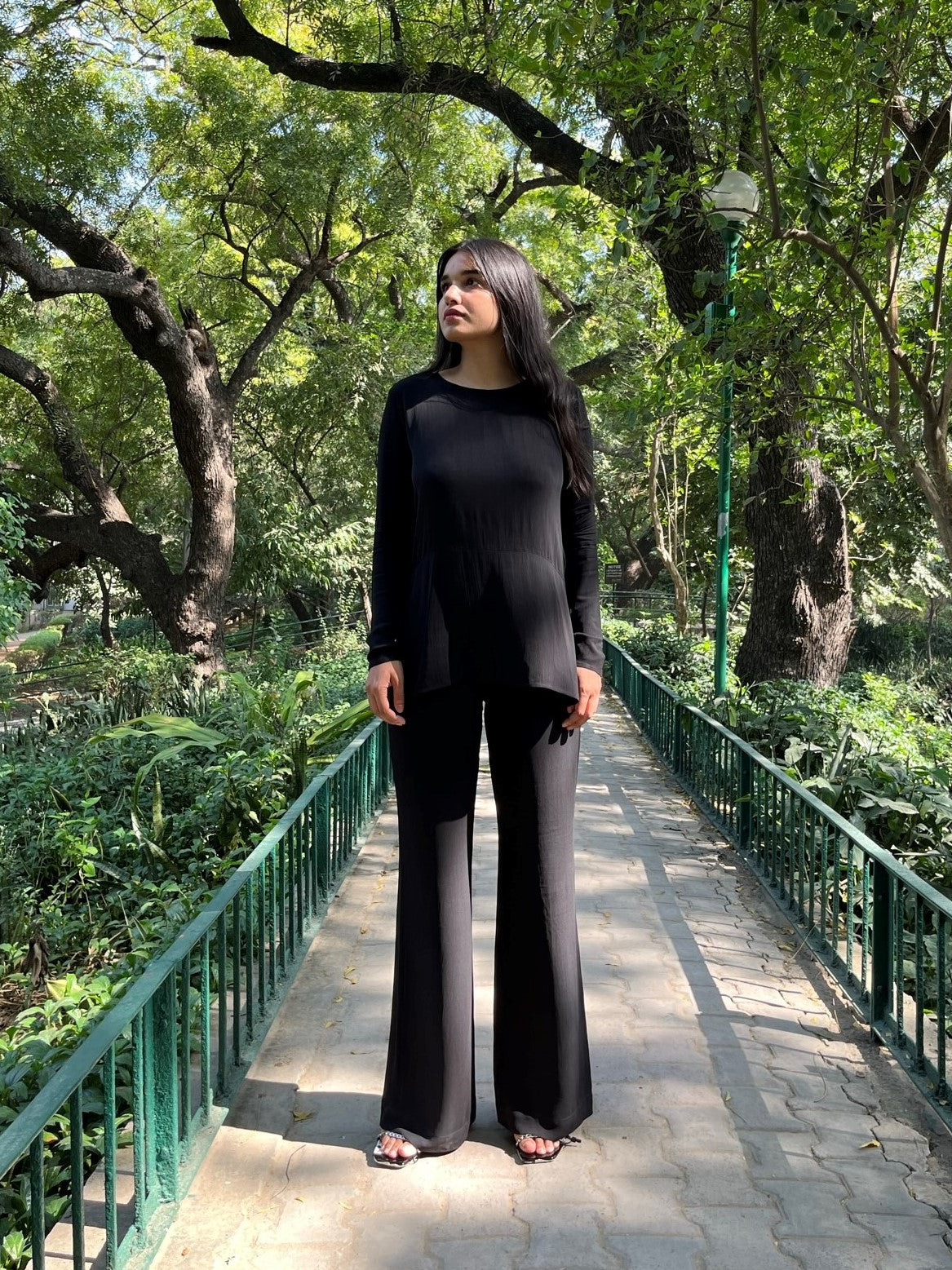 Black High Waist Trousers-Resortwear-izsi-IZSI